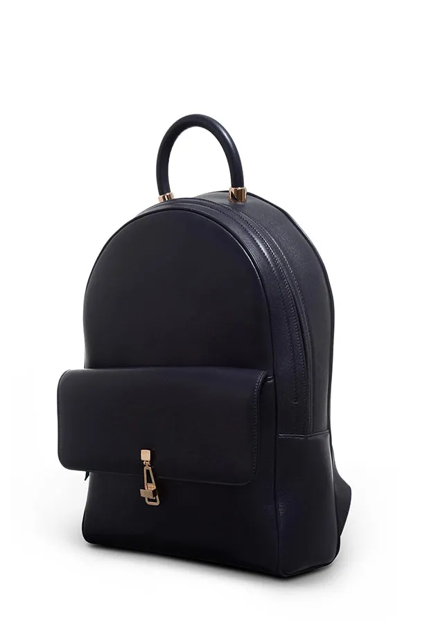 Billie Backpack in Navy Nappa Leather sold by Gabriela Hearst