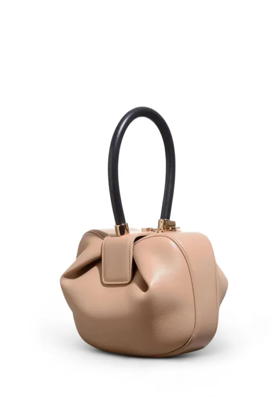 Nina Bag in Nude & Navy Nappa Leather sold by Gabriela Hearst