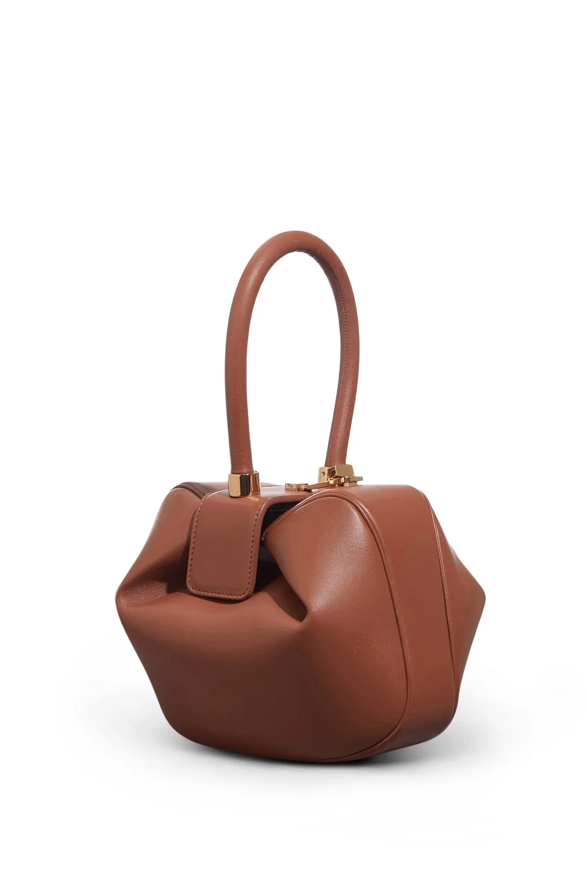 Nina Bag in Cognac Nappa Leather sold by Gabriela Hearst