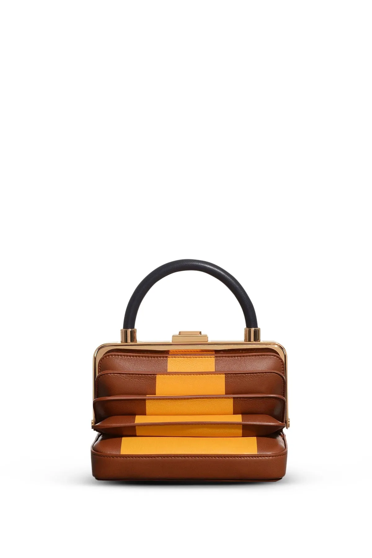Diana Bag in Cognac, Yellow & Navy Nappa Leather sold by Gabriela Hearst product image thumbnail 2