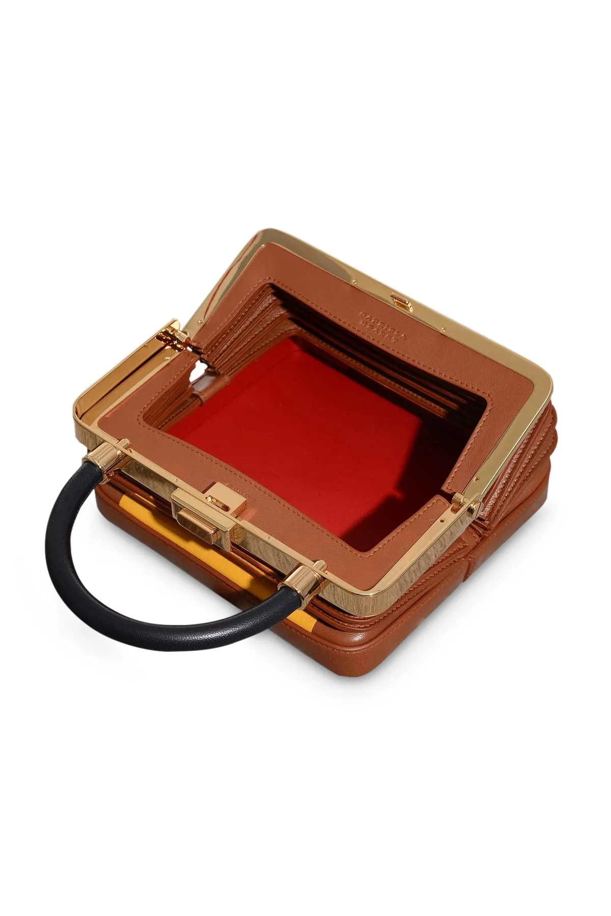 Diana Bag in Cognac, Yellow & Navy Nappa Leather sold by Gabriela Hearst product image thumbnail 4