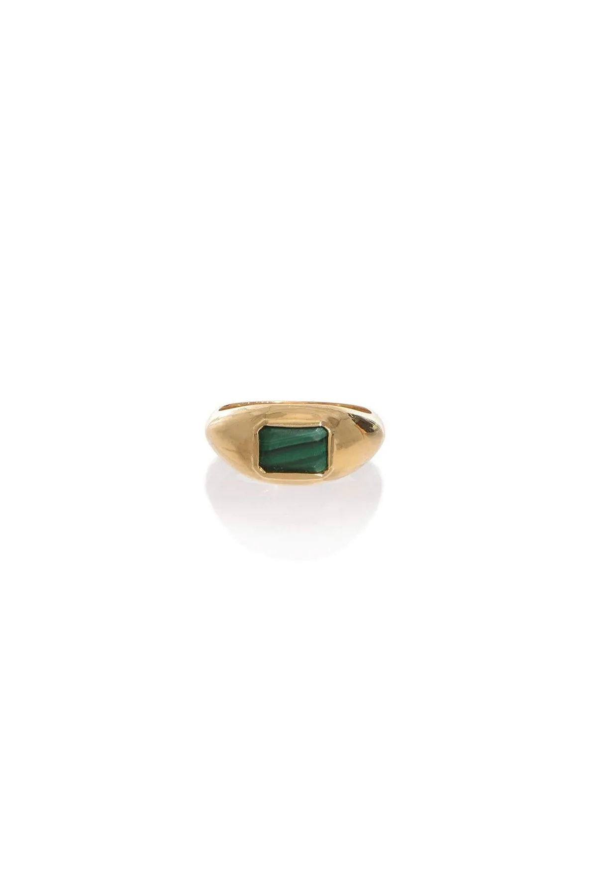 Small Ring in 18K Yellow Gold & Malachite Stone sold by Gabriela Hearst
