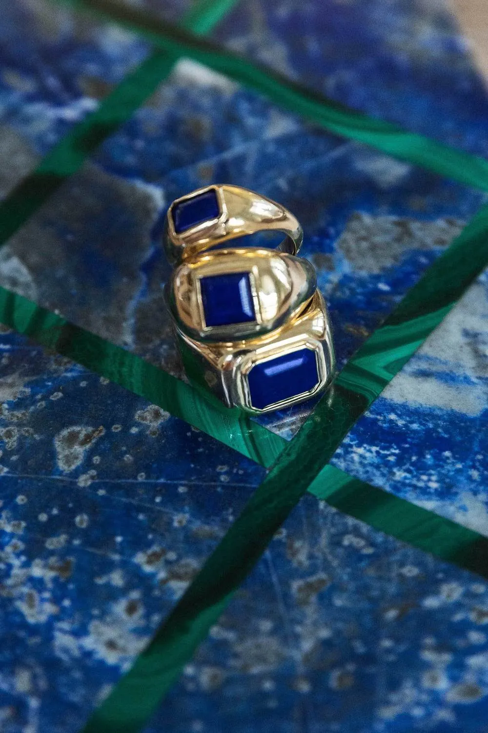 Medium Ring in 18K Yellow Gold & Lapis Stone sold by Gabriela Hearst product image thumbnail 2