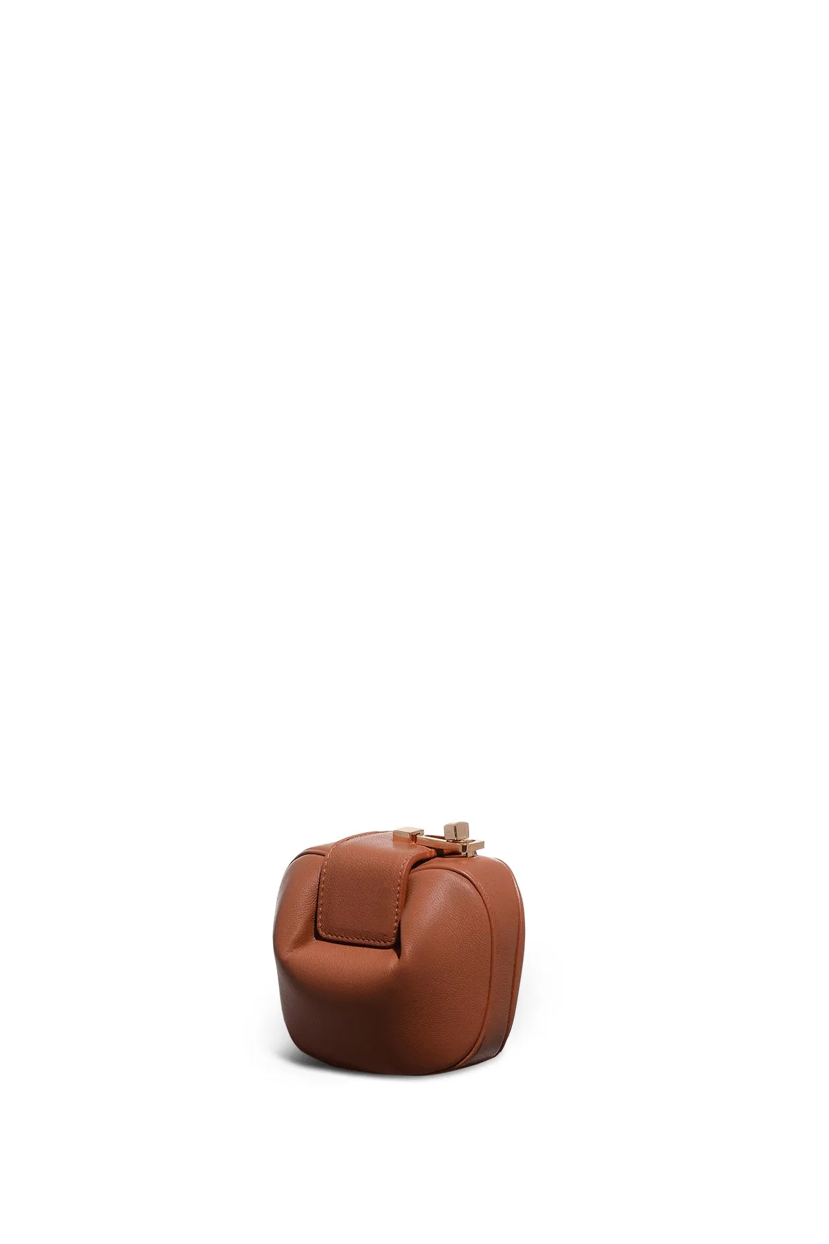 Rafaela Coin Purse in Cognac Nappa Leather sold by Gabriela Hearst