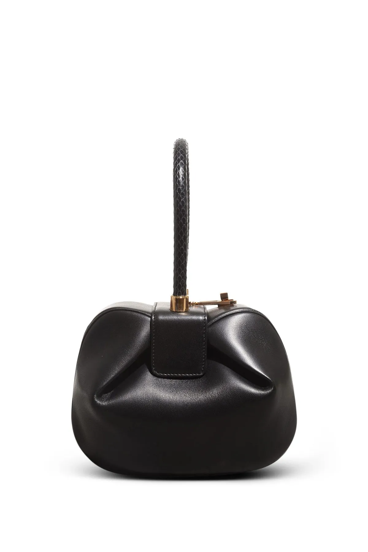 Nina Bag in Black Nappa Leather with Snakeskin Handle sold by Gabriela Hearst product image thumbnail 2