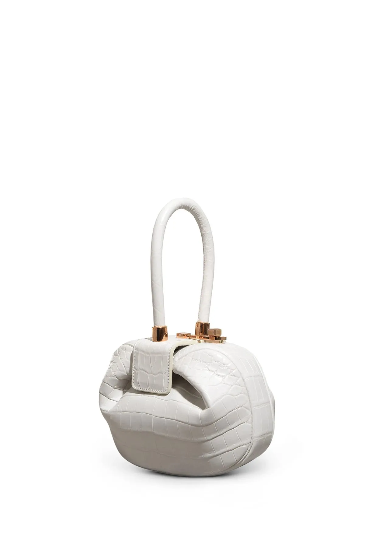 Demi Bag in Ivory Crocodile Leather sold by Gabriela Hearst