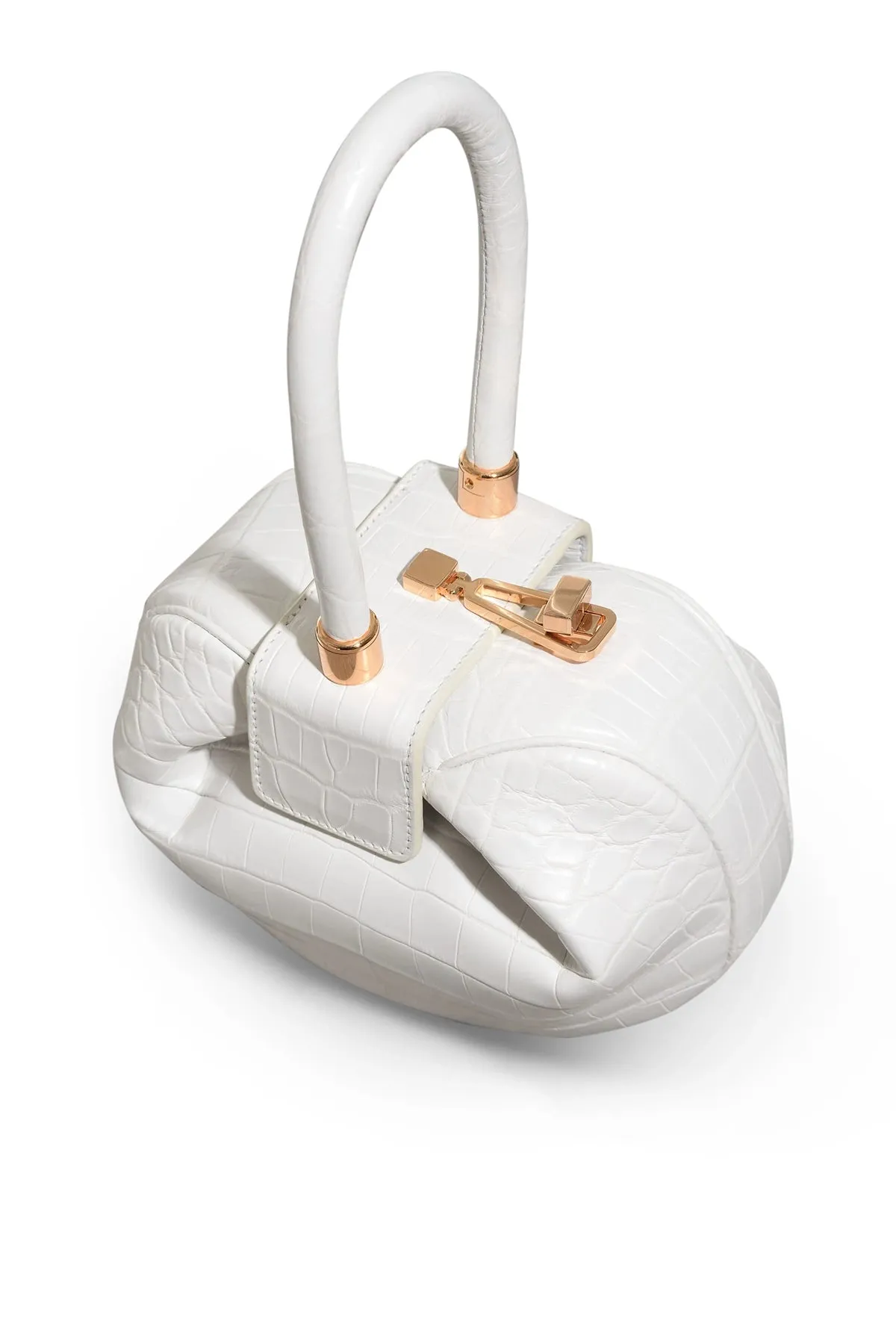 Demi Bag in Ivory Crocodile Leather sold by Gabriela Hearst product image thumbnail 3