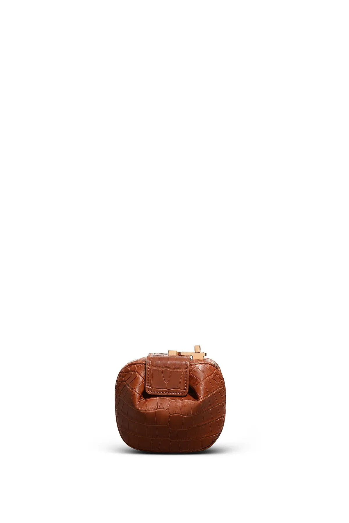 Rafaela Coin Purse in Cognac Crocodile Leather sold by Gabriela Hearst product image thumbnail 2