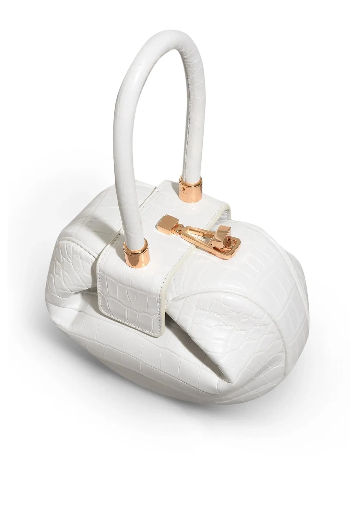 Nina Bag in Ivory Crocodile Leather sold by Gabriela Hearst product image thumbnail 3