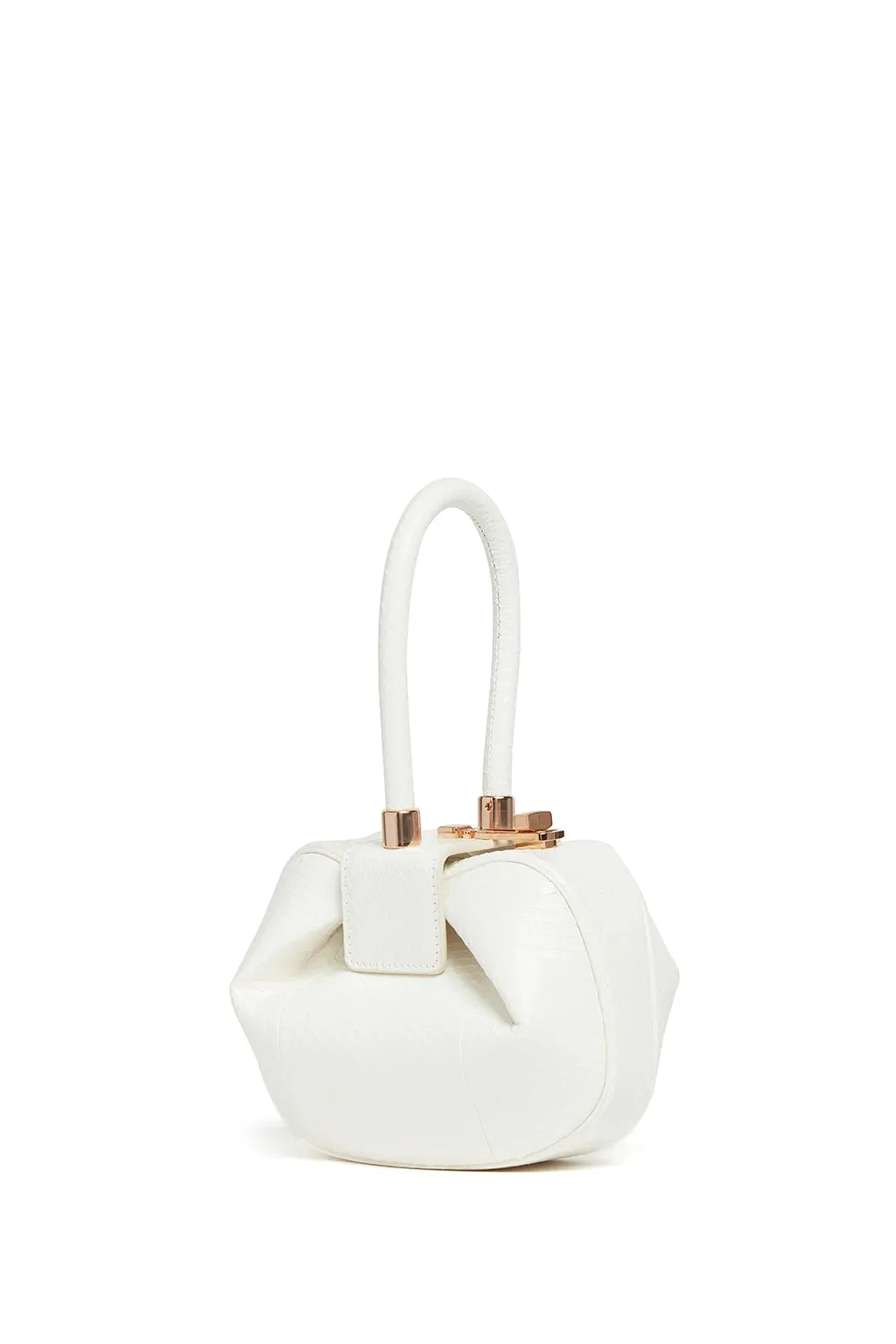 Demi Bag in Ivory Snakeskin sold by Gabriela Hearst