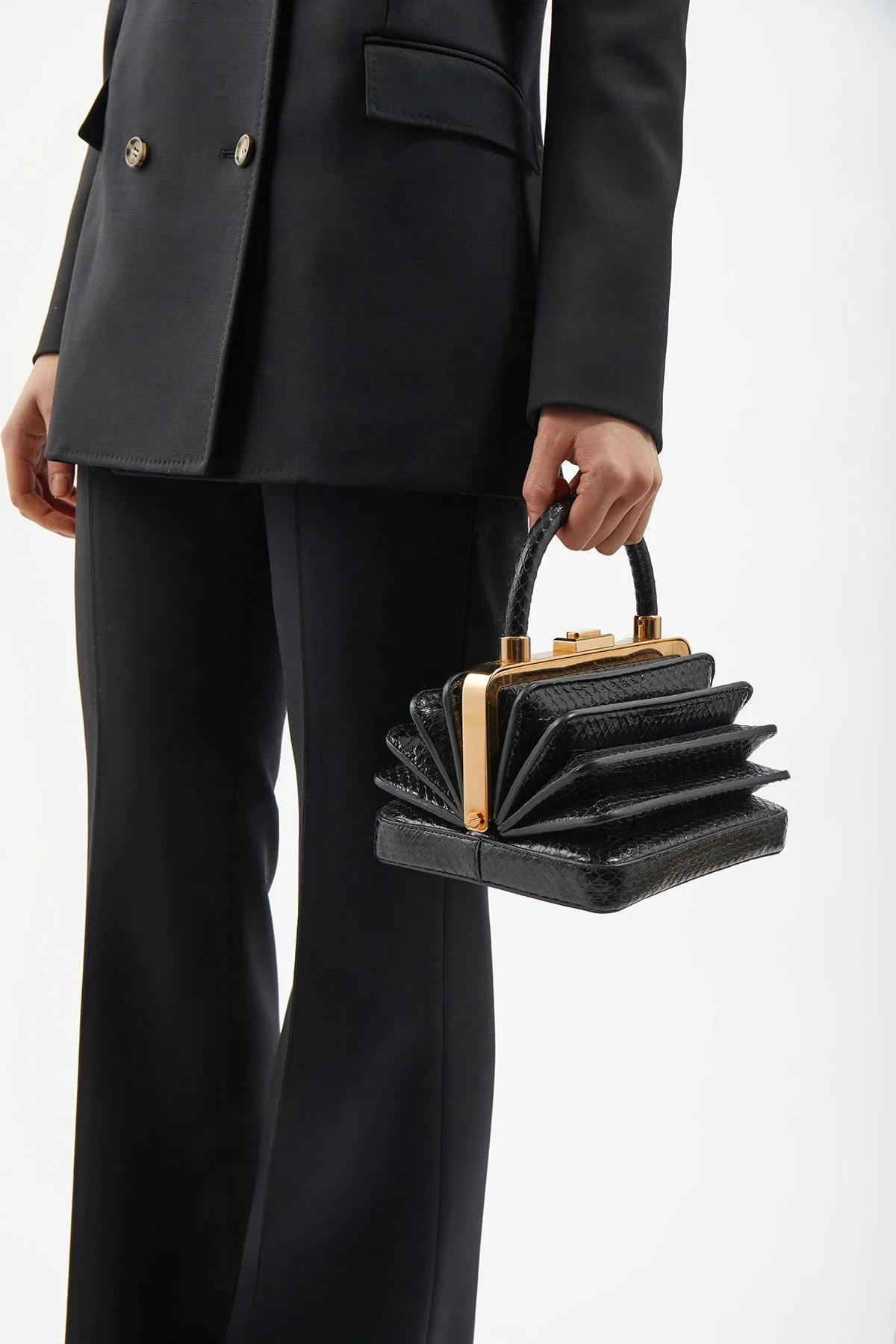 Diana Bag in Black Snakeskin sold by Gabriela Hearst product image thumbnail 5