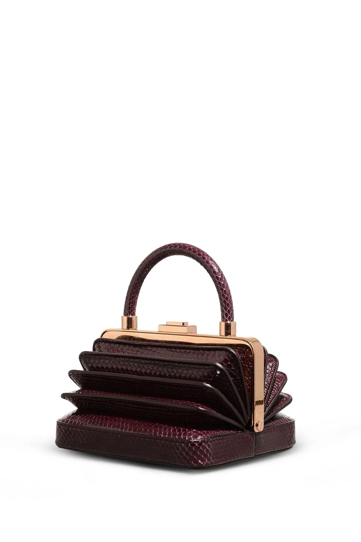 Diana Bag in Bordeaux Snakeskin sold by Gabriela Hearst