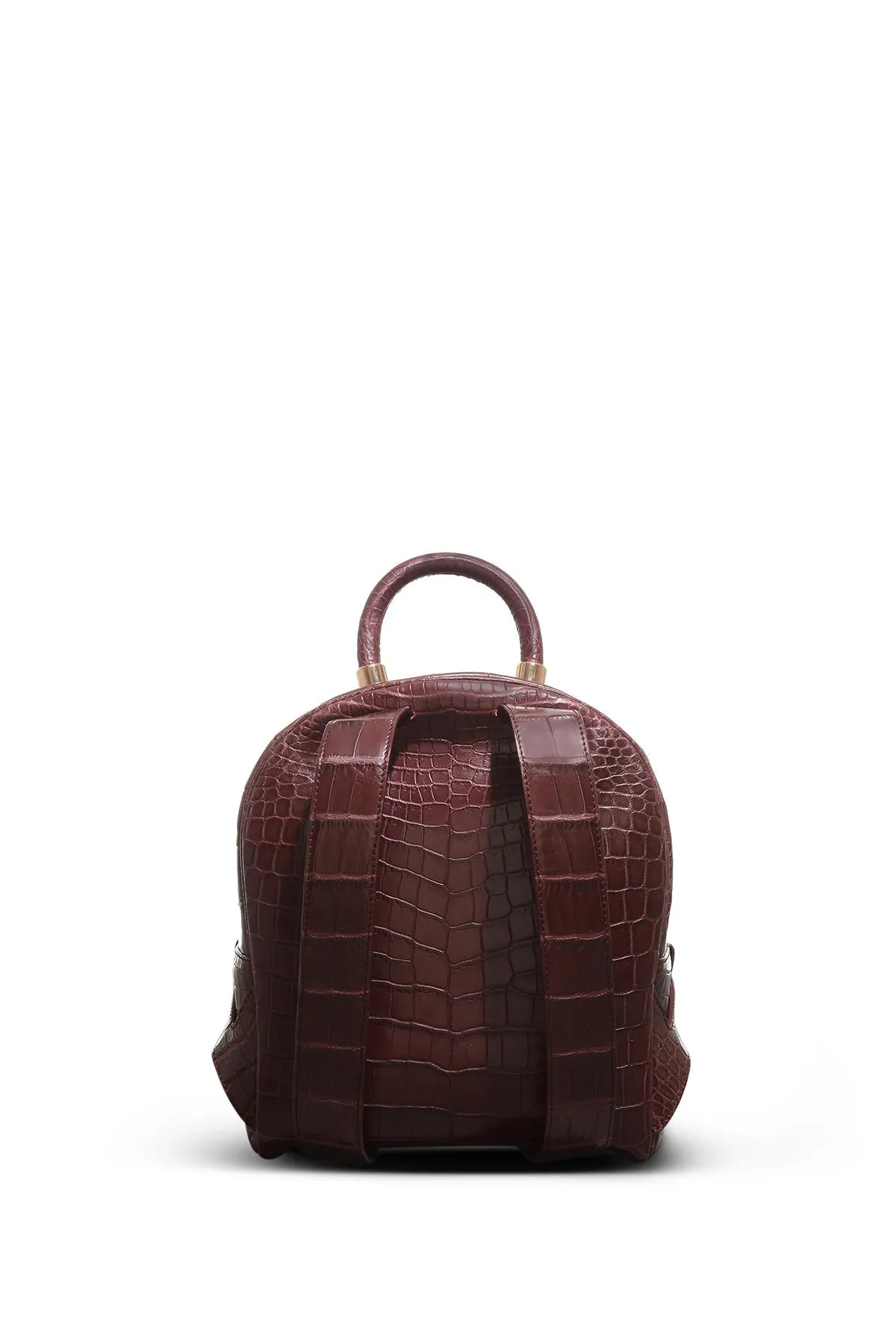 Mini Billie Backpack in Bordeaux Crocodile Leather sold by Gabriela Hearst product image thumbnail 3