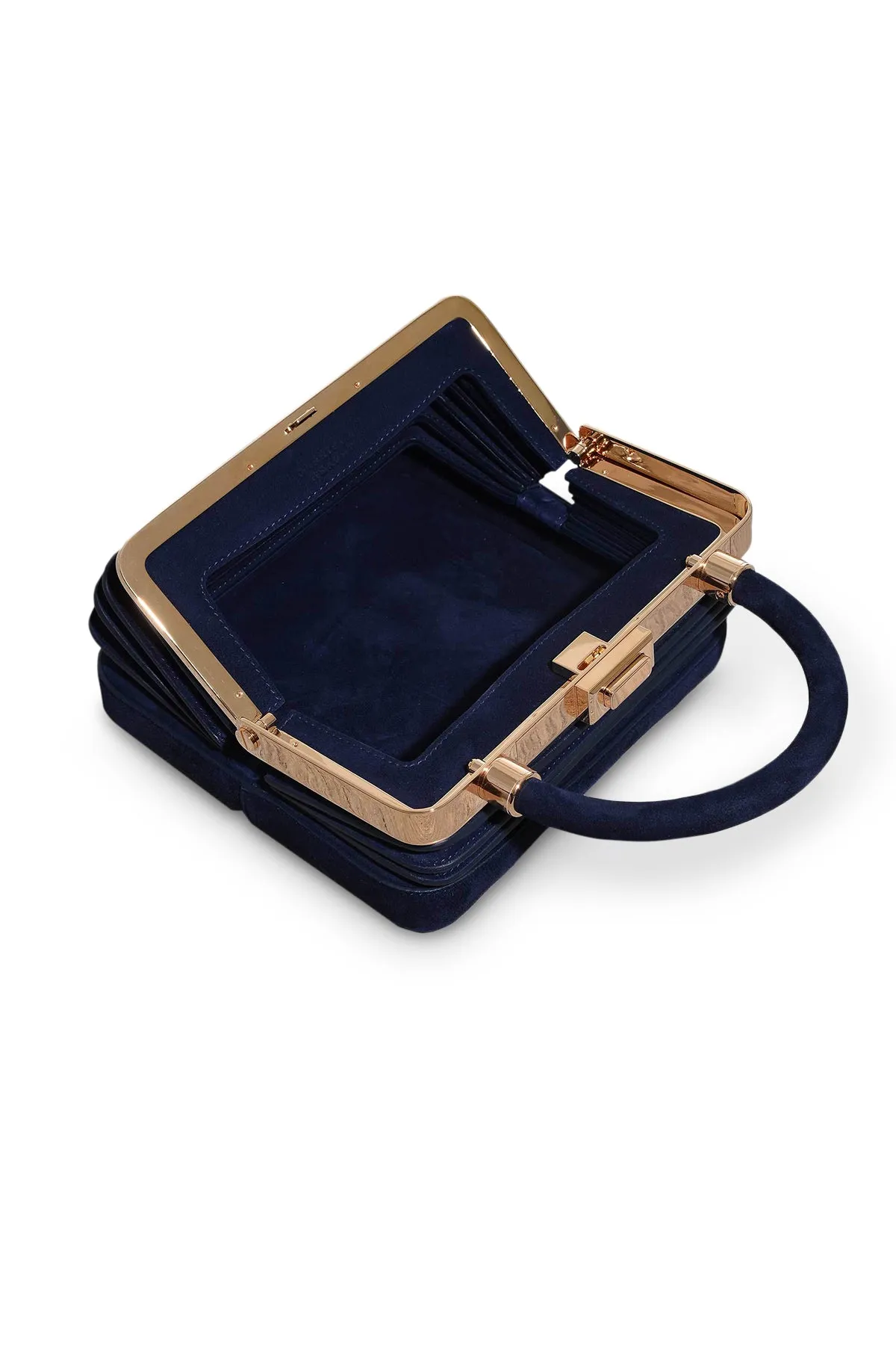 Diana Bag in Navy Suede sold by Gabriela Hearst product image thumbnail 4