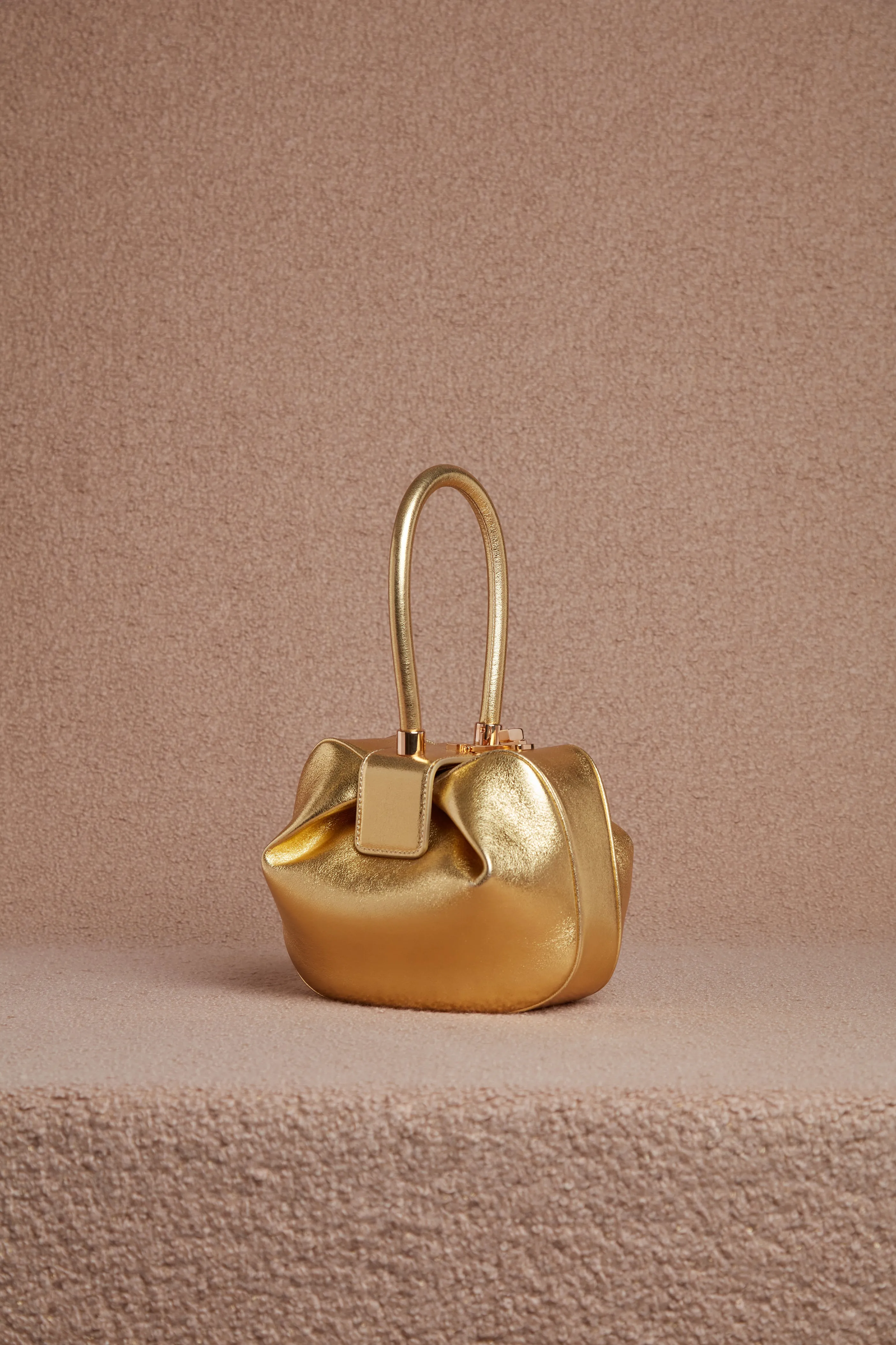 Nina Bag in Gold Metallic Nappa Leather sold by Gabriela Hearst product image thumbnail 5