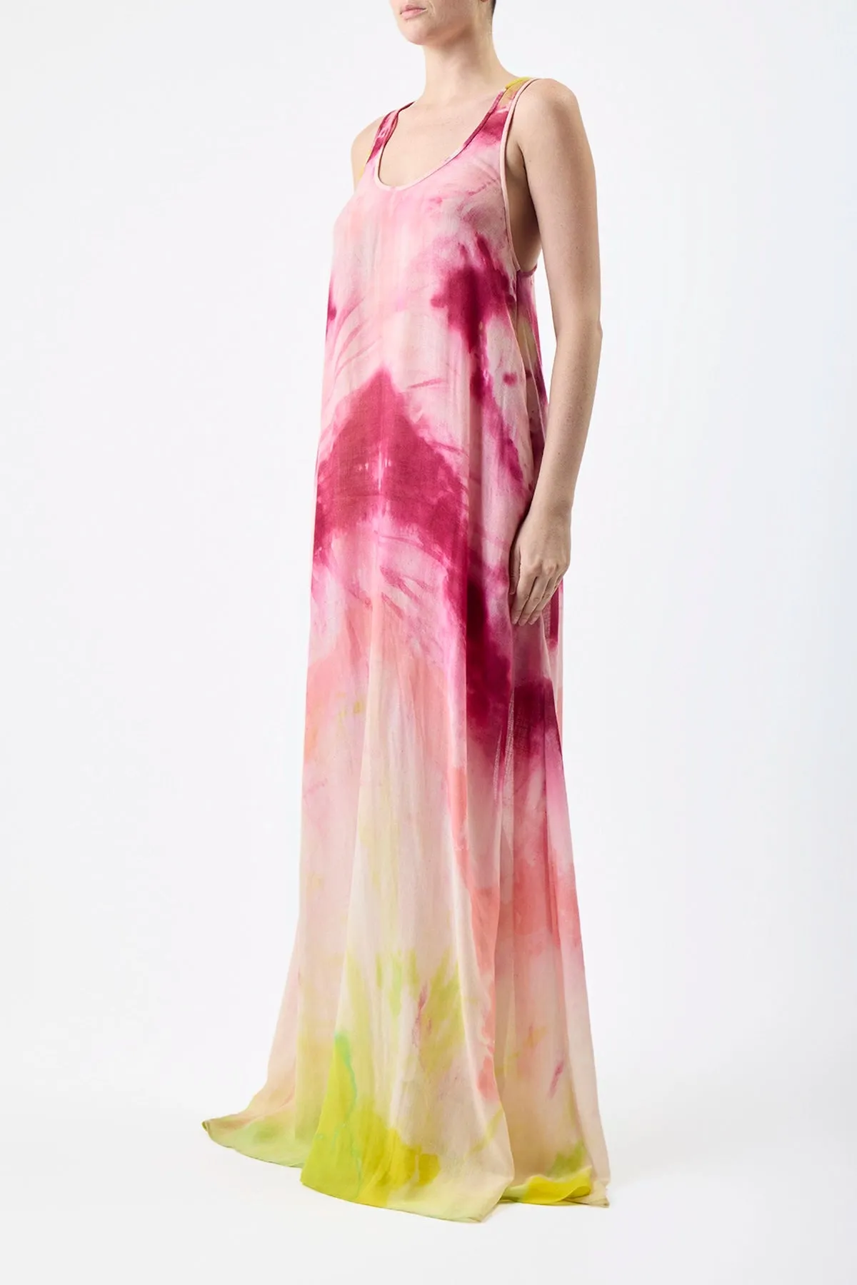 Niki Dress in Multi Tie Dye Cashmere sold by Gabriela Hearst product image thumbnail 4