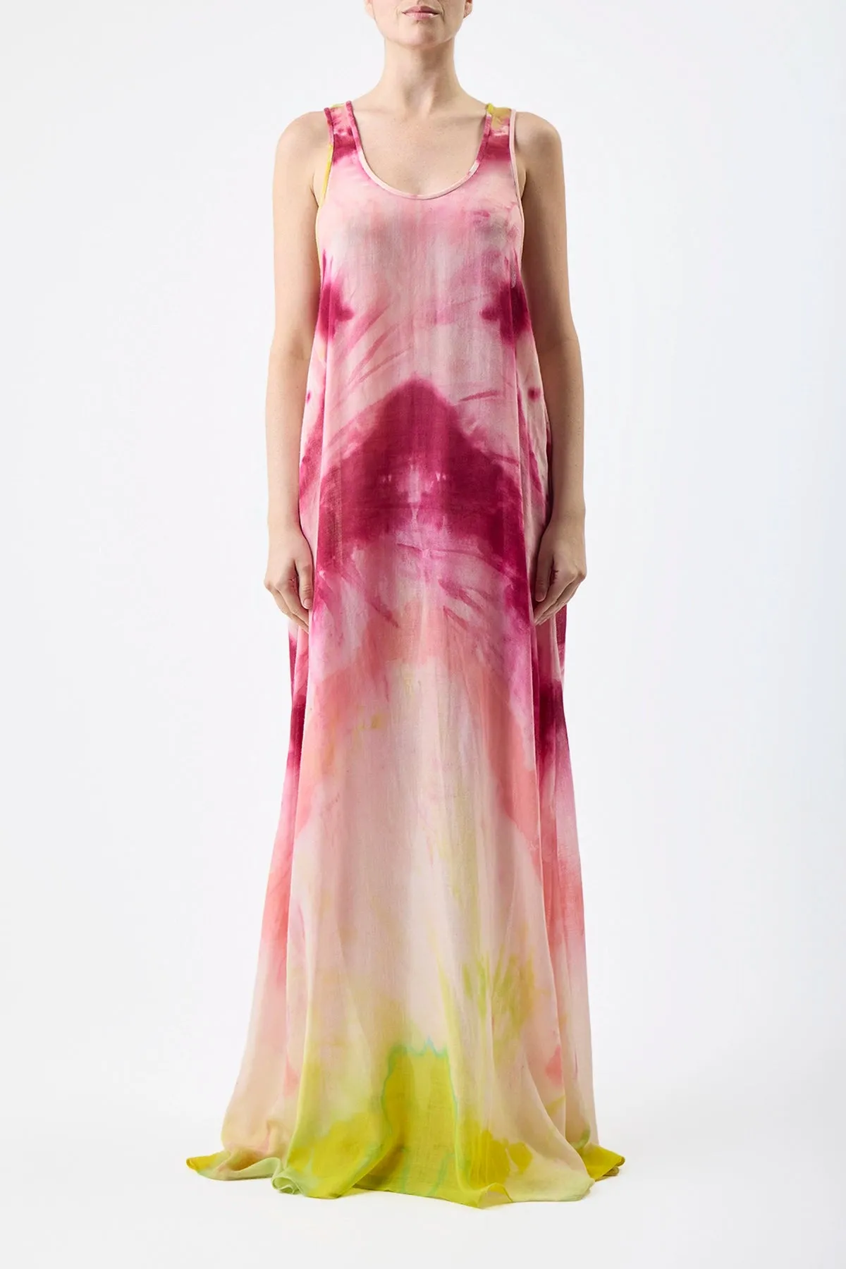 Niki Dress in Multi Tie Dye Cashmere sold by Gabriela Hearst product image thumbnail 3