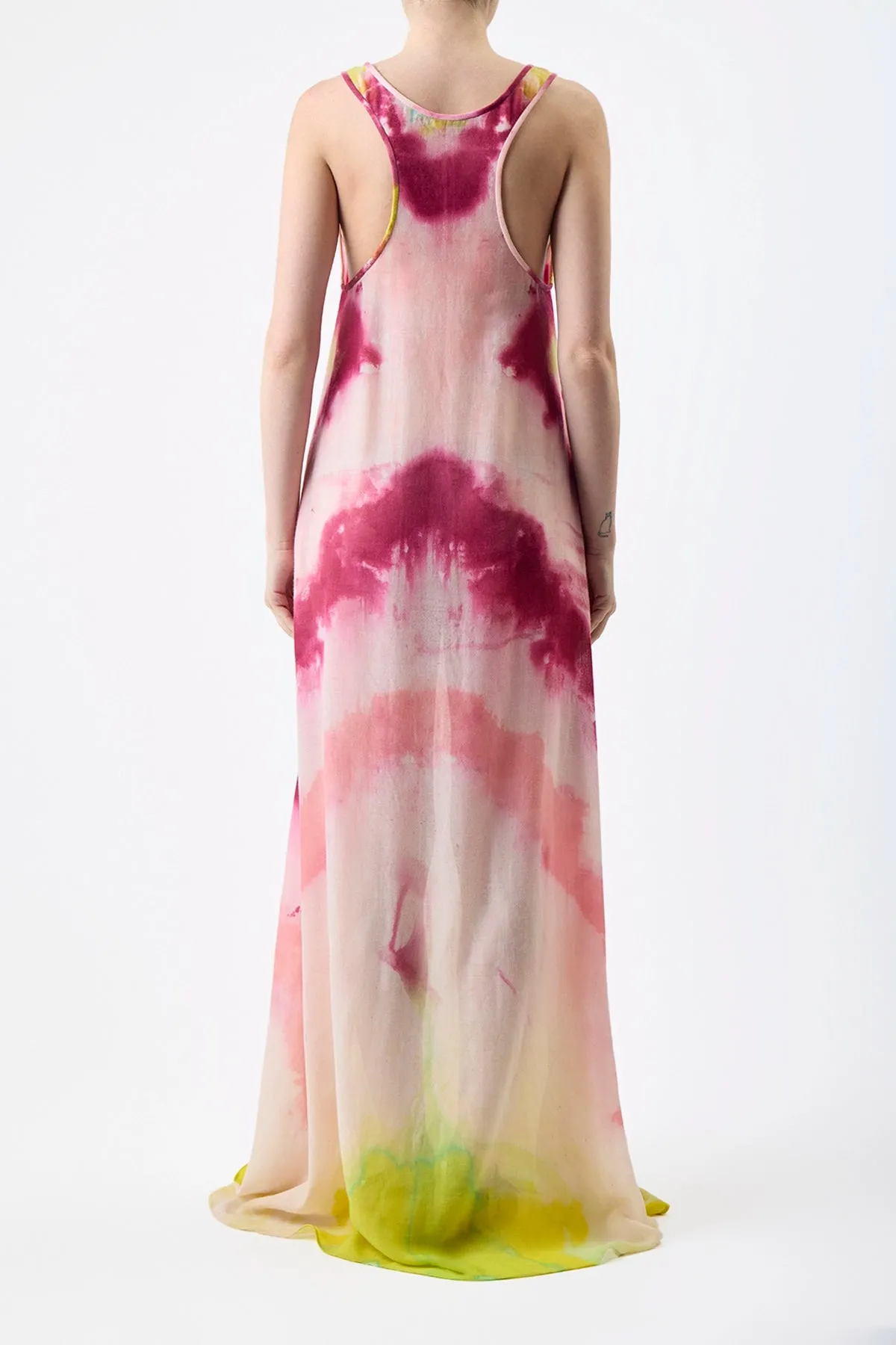 Niki Dress in Multi Tie Dye Cashmere sold by Gabriela Hearst product image thumbnail 5