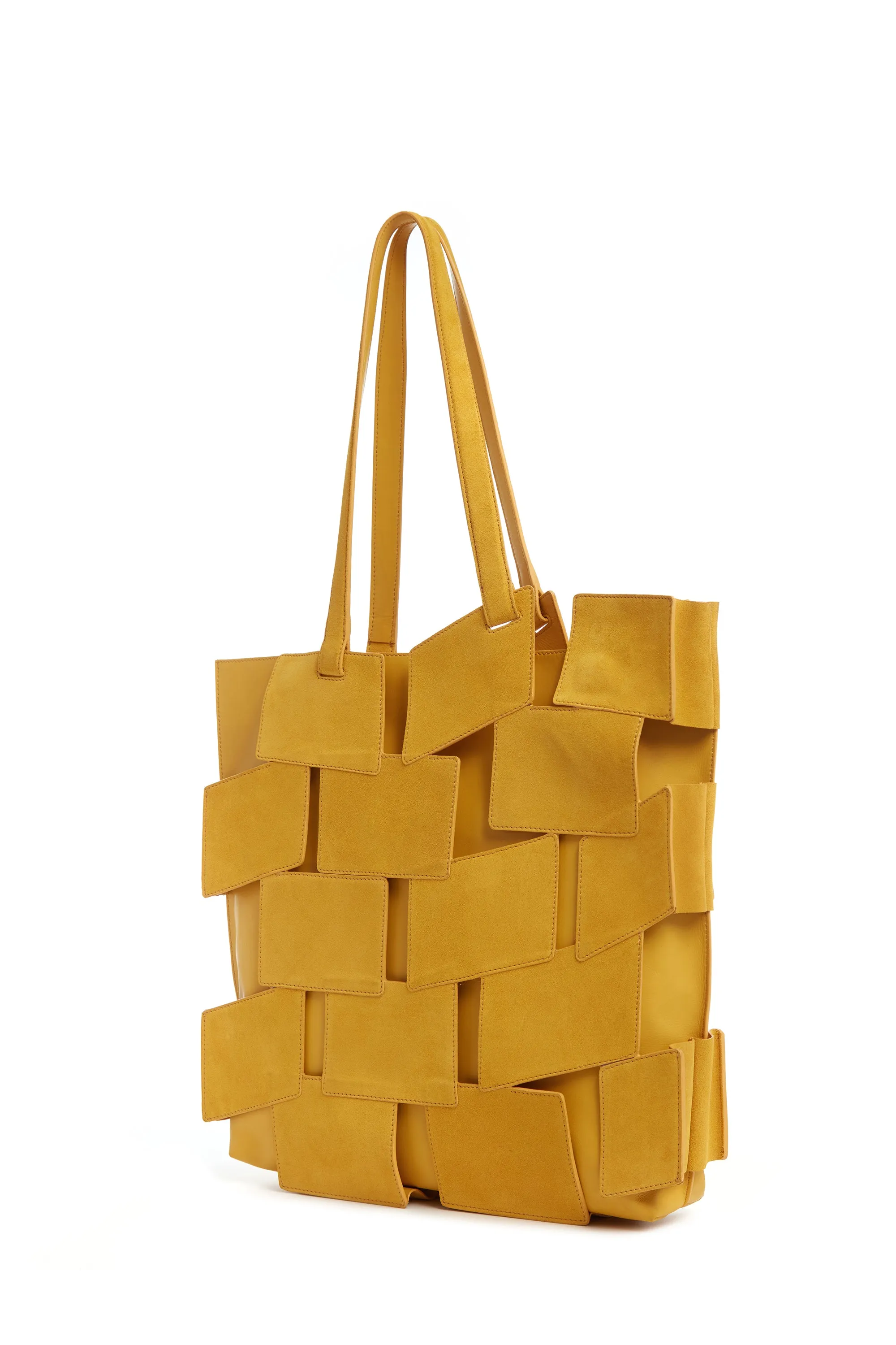 Laquered Tote Bag in Golden Birch Suede sold by Gabriela Hearst product image thumbnail 2