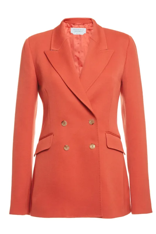 Stephanie Blazer in Spice Virgin Wool sold by Gabriela Hearst