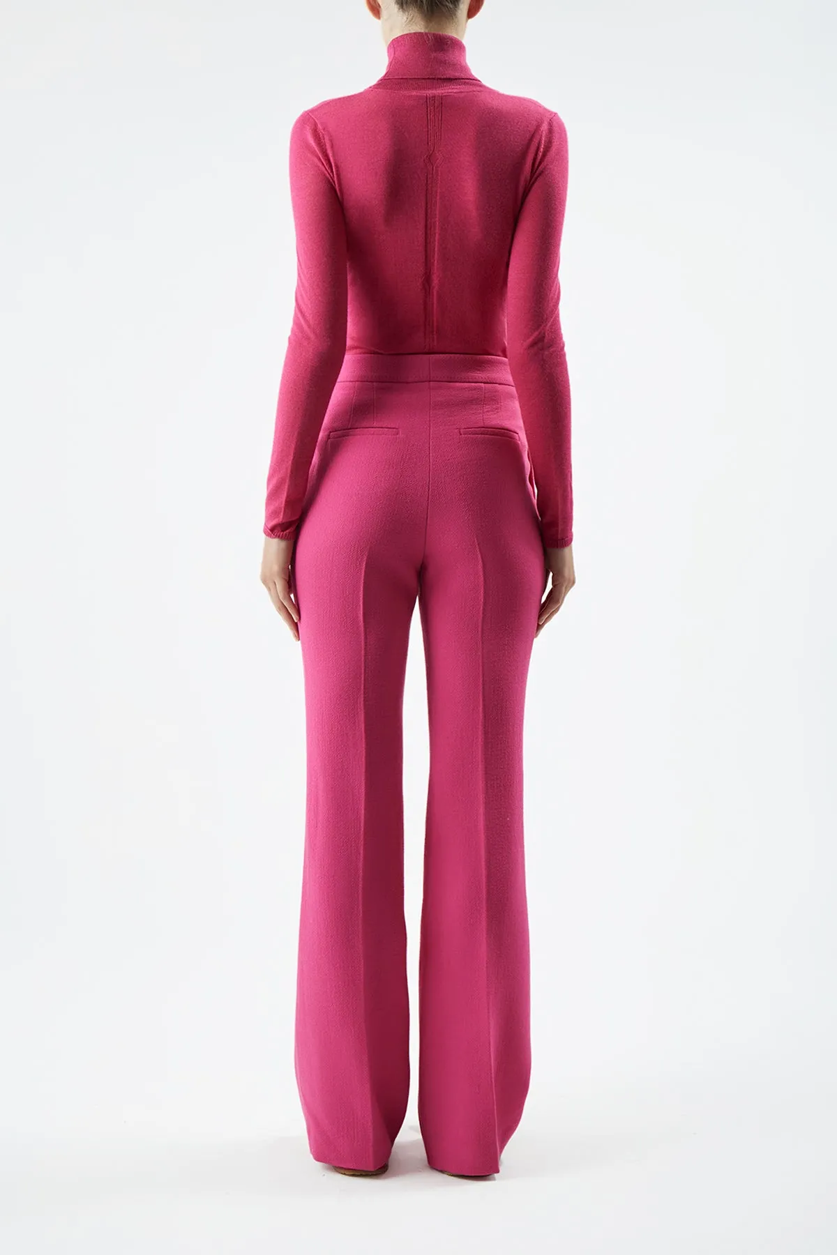 Steinem Knit Turtleneck in Fuchsia Cashmere Silk sold by Gabriela Hearst product image thumbnail 4