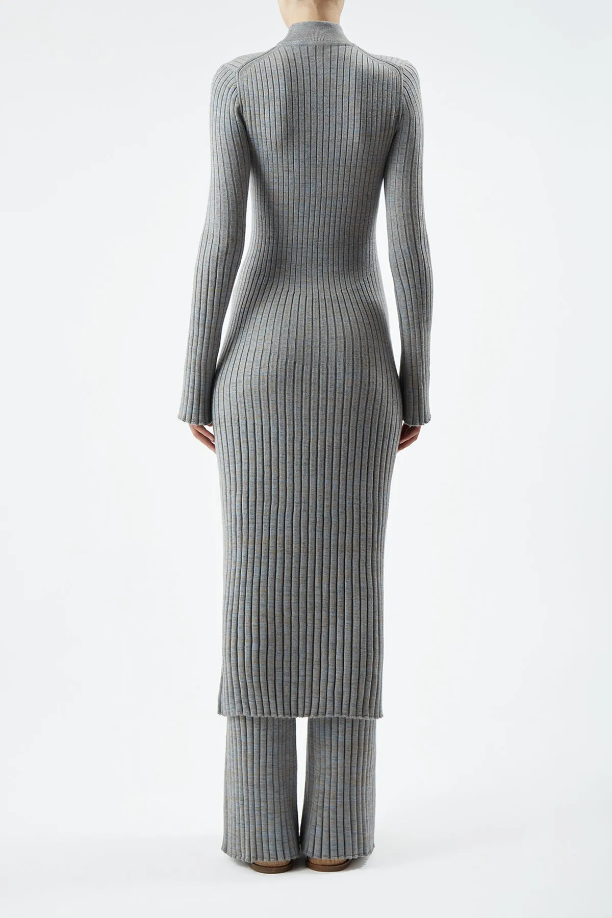 Castor Knit Dress in Light Blue Melange Cashmere sold by Gabriela Hearst product image thumbnail 4