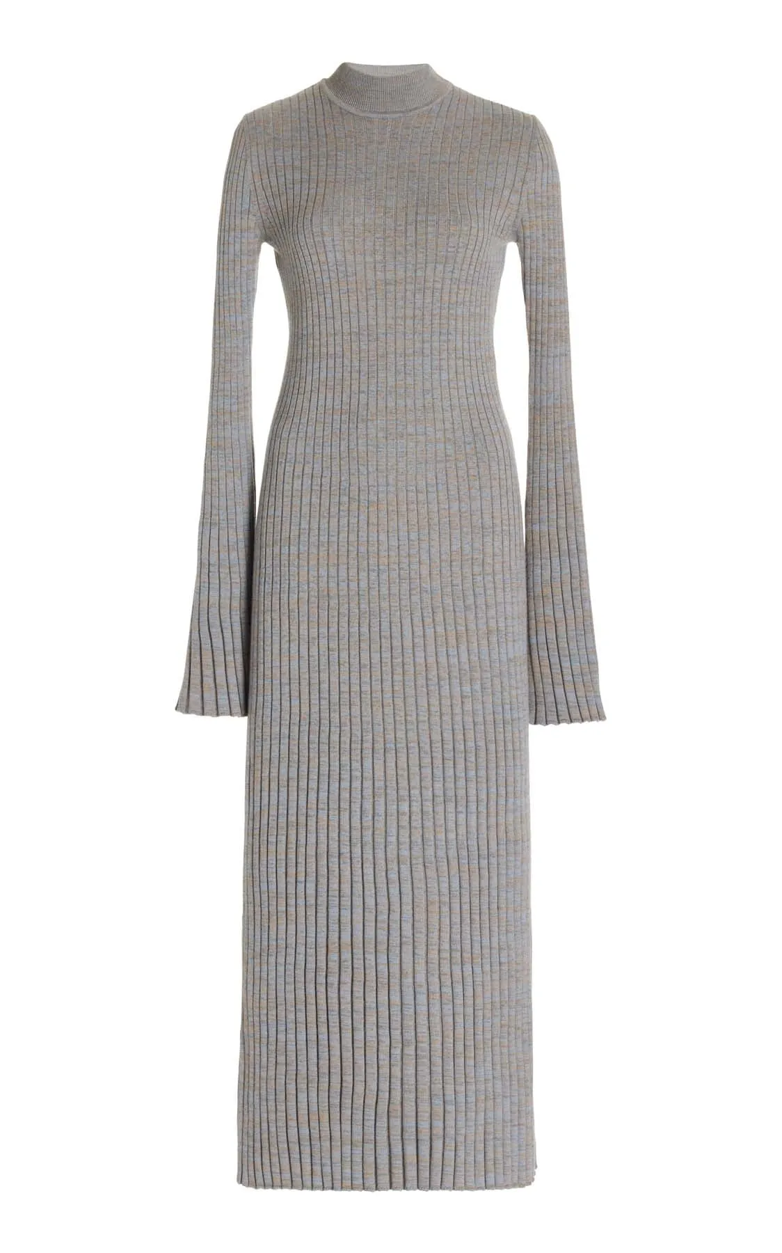 Castor Knit Dress in Light Blue Melange Cashmere sold by Gabriela Hearst