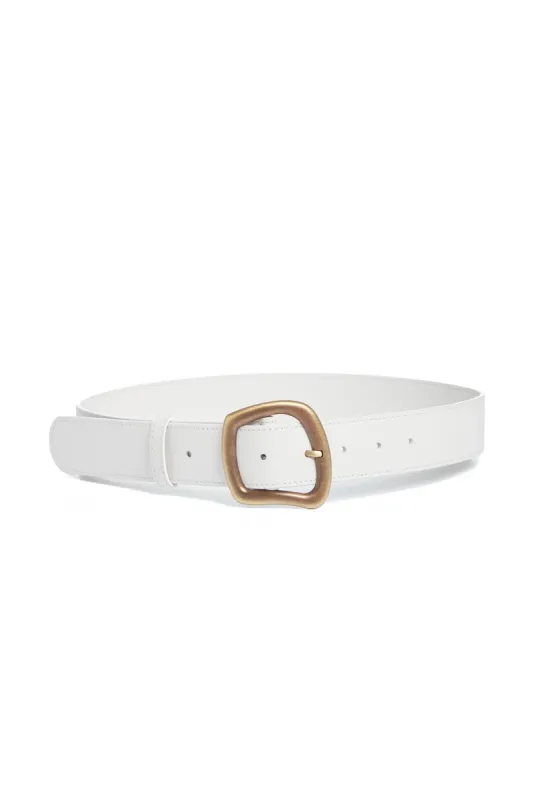 Simone Belt in Ivory Leather sold by Gabriela Hearst