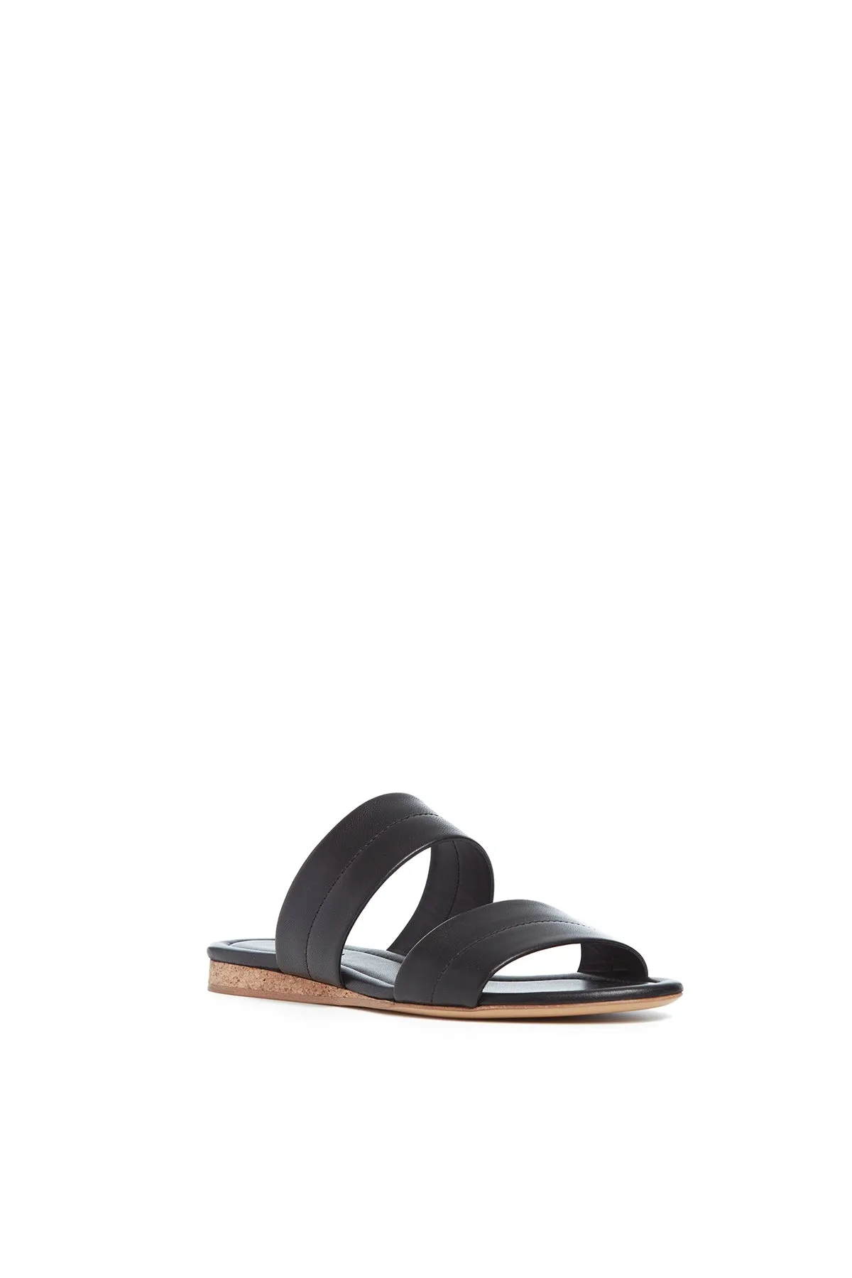 Lora Flat Sandal in Black Nappa Leather sold by Gabriela Hearst product image thumbnail 2