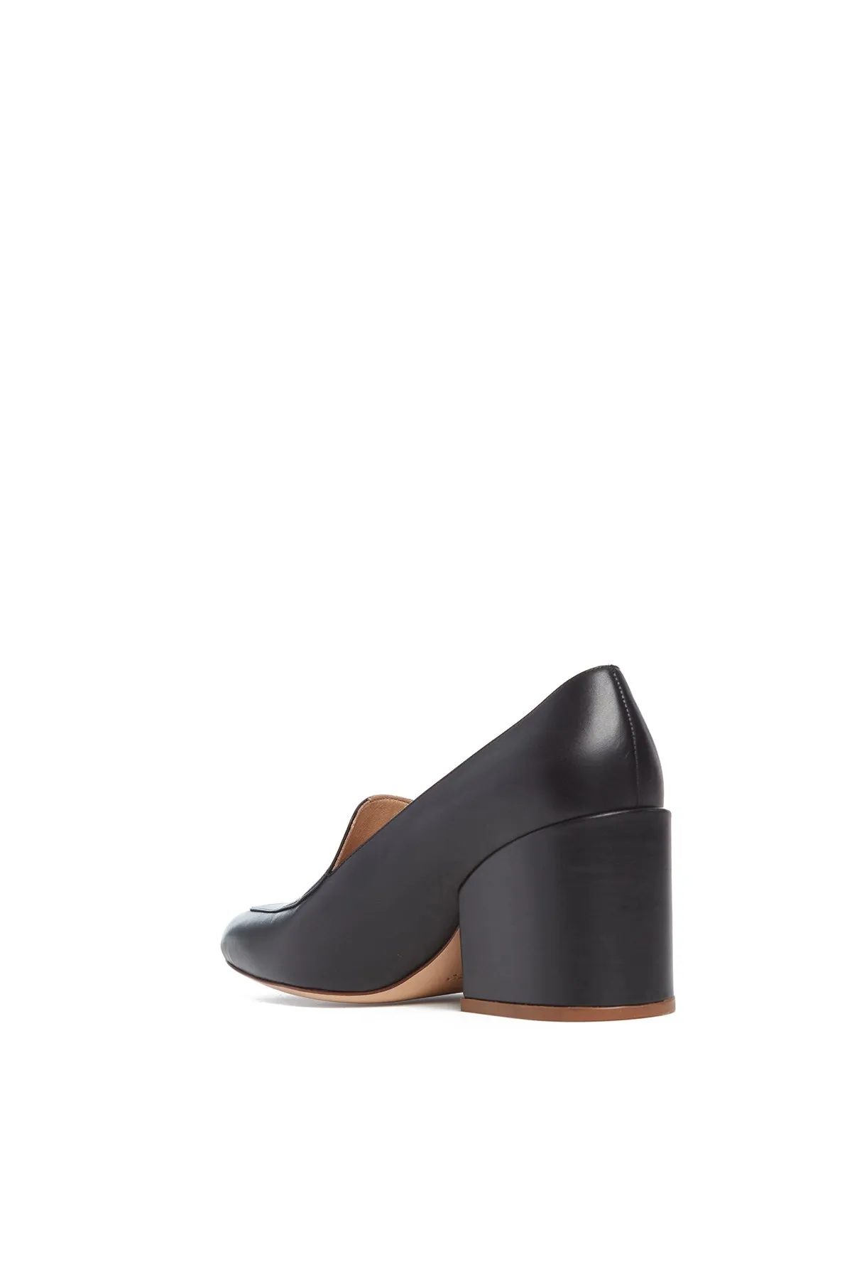 Adrian Block Heel Loafer in Black Nappa Leather sold by Gabriela Hearst product image thumbnail 3