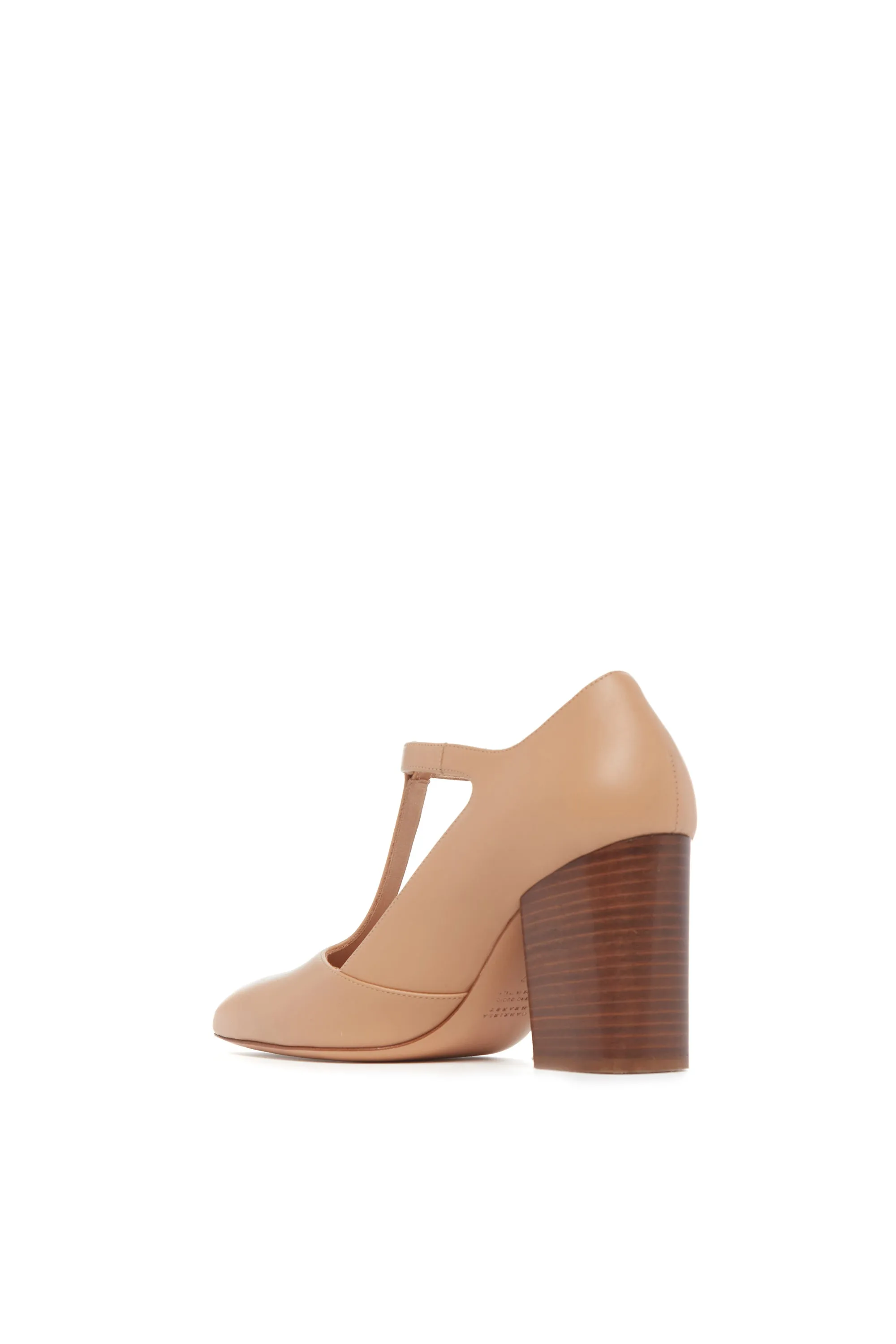 Triana Block Heel Pump in Dark Camel Leather sold by Gabriela Hearst product image thumbnail 3