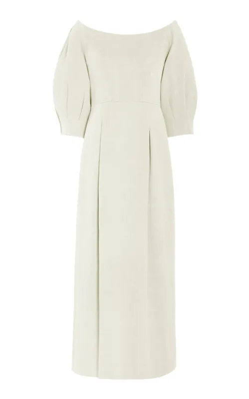 Majano Dress in Ivory Hemp Cotton sold by Gabriela Hearst