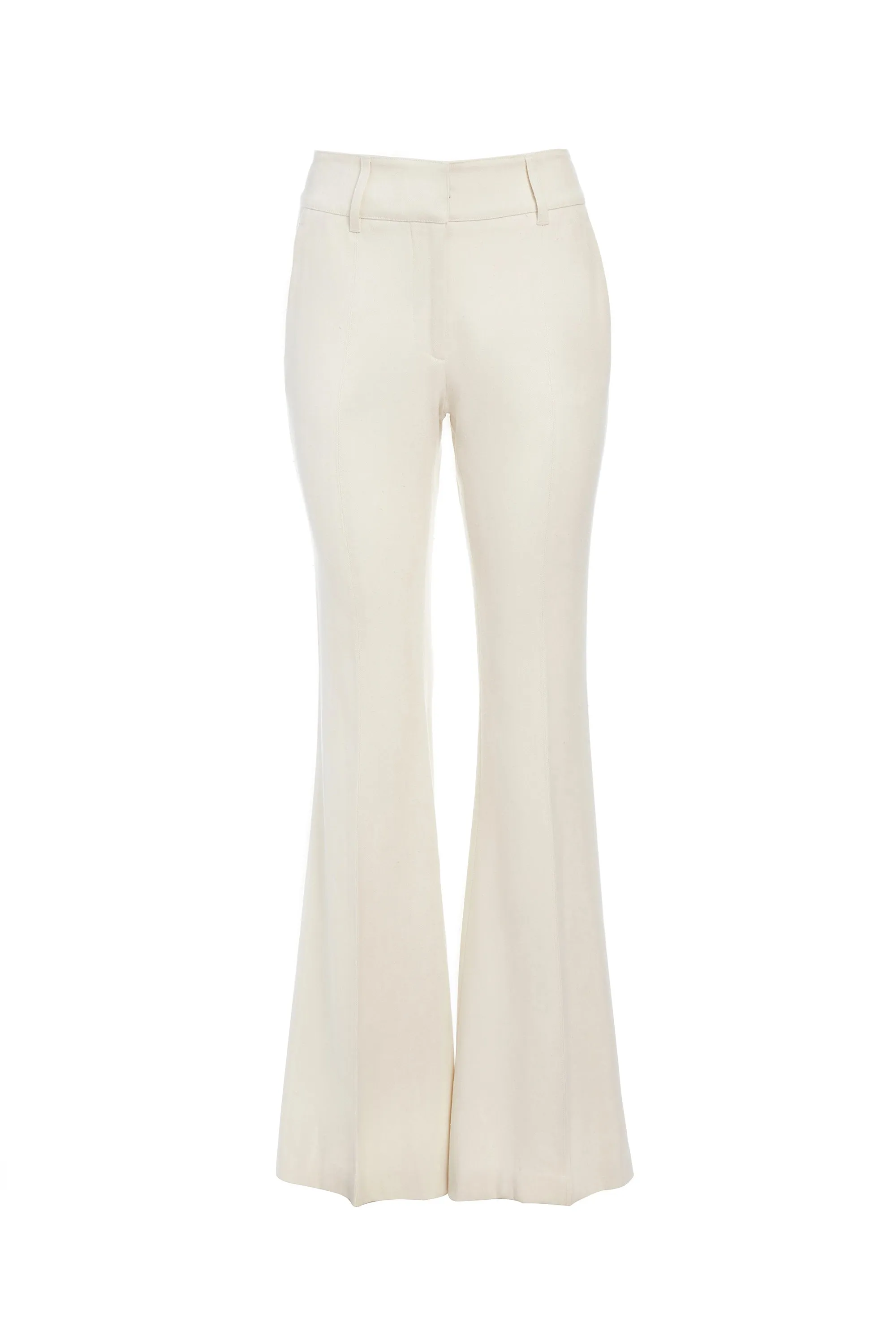 Rhein Pant in Ivory Hemp Cotton sold by Gabriela Hearst