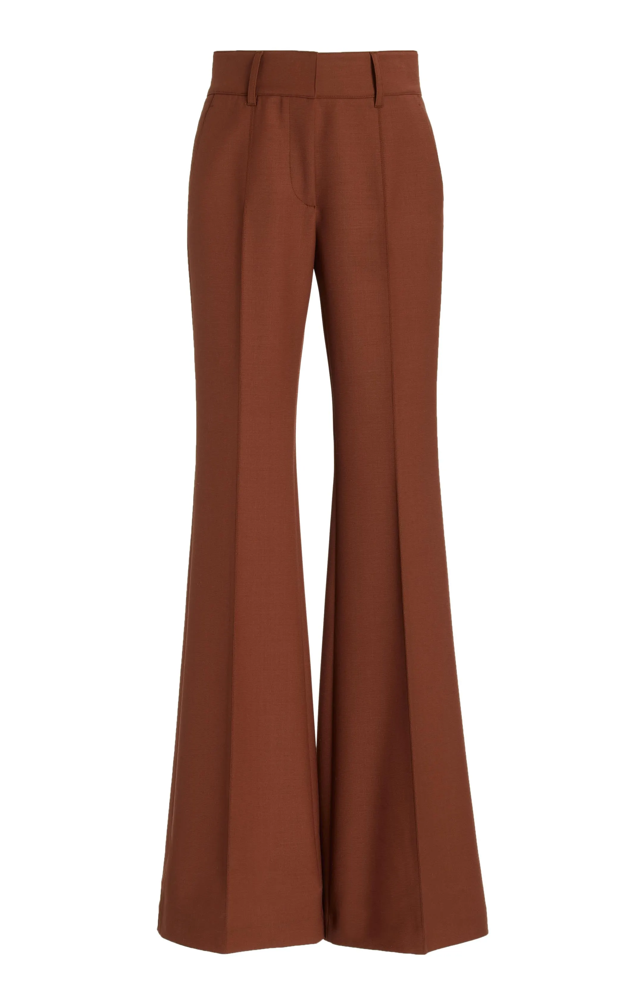 Rhein Pant in Cognac Sportswear Wool sold by Gabriela Hearst