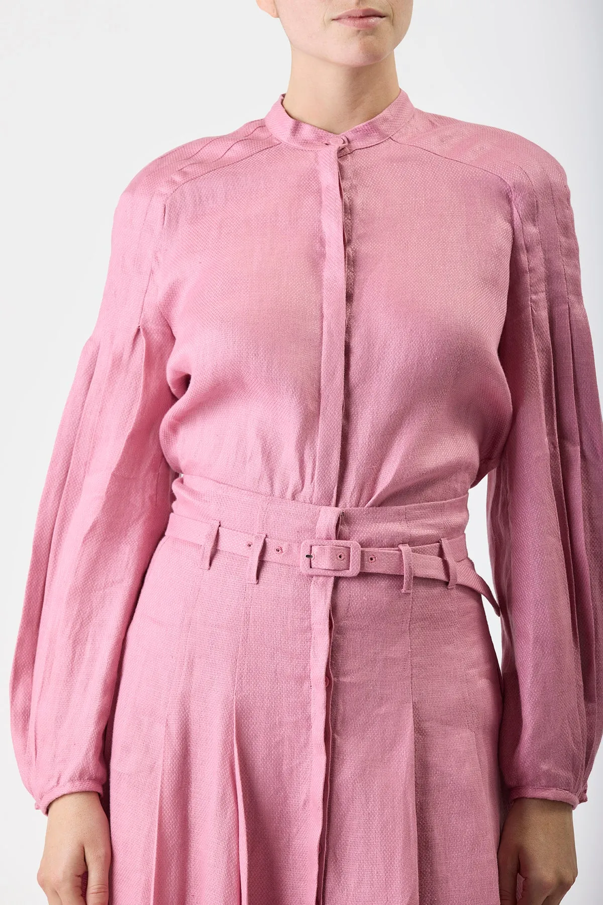 Laetitia Blouse in Rose Quartz Linen sold by Gabriela Hearst product image thumbnail 5