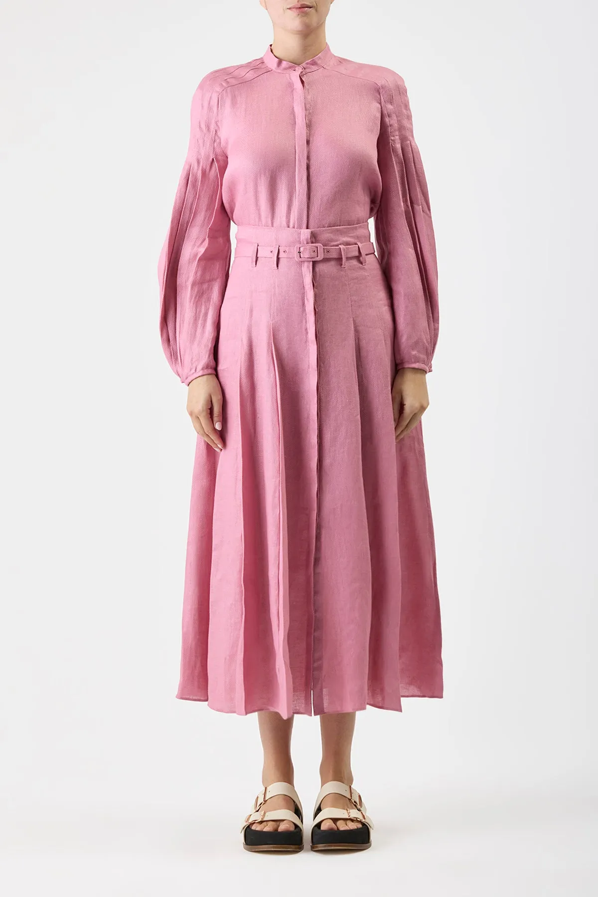 Laetitia Blouse in Rose Quartz Linen sold by Gabriela Hearst product image thumbnail 2