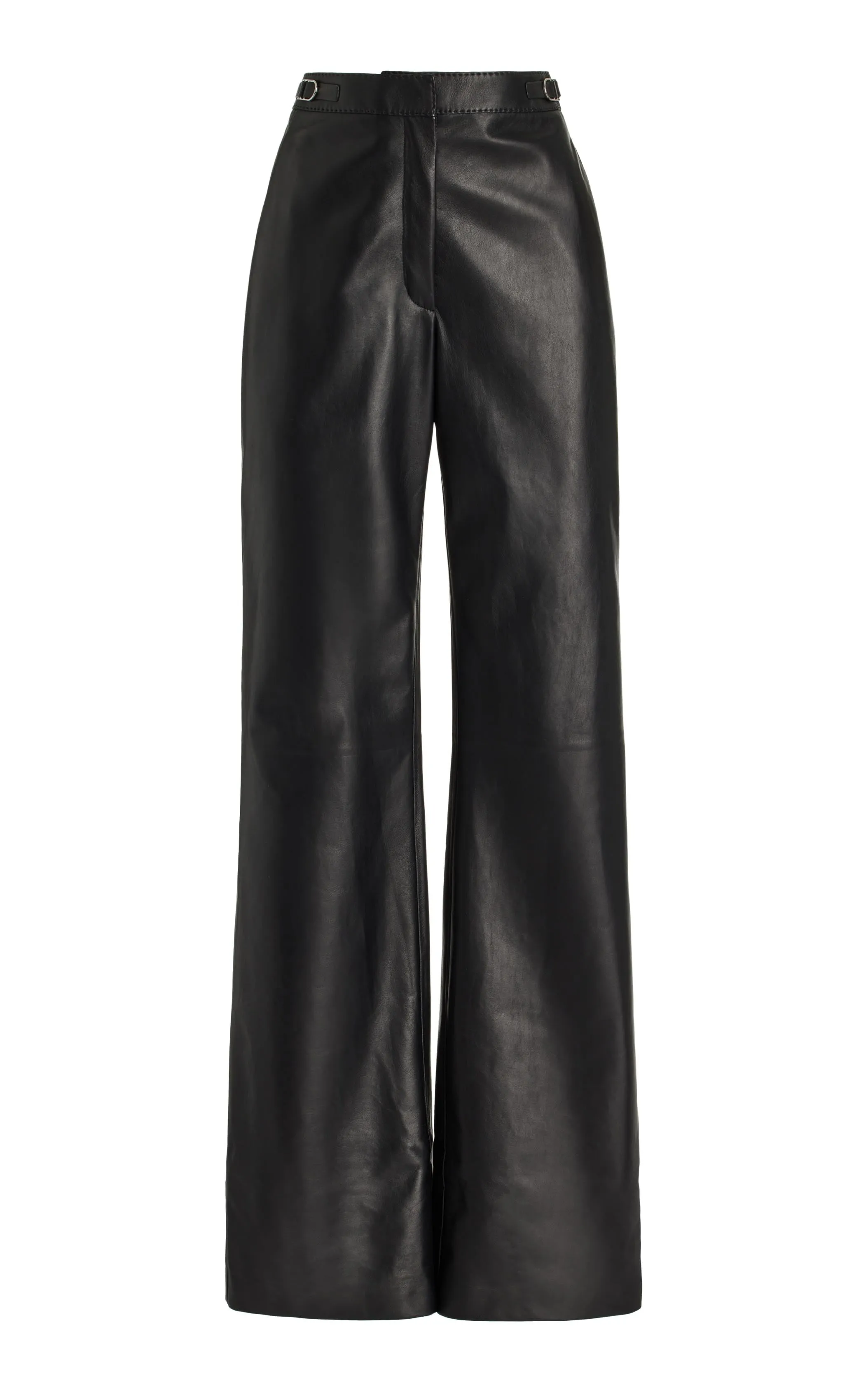 Vesta Pant in Black Nappa Leather sold by Gabriela Hearst