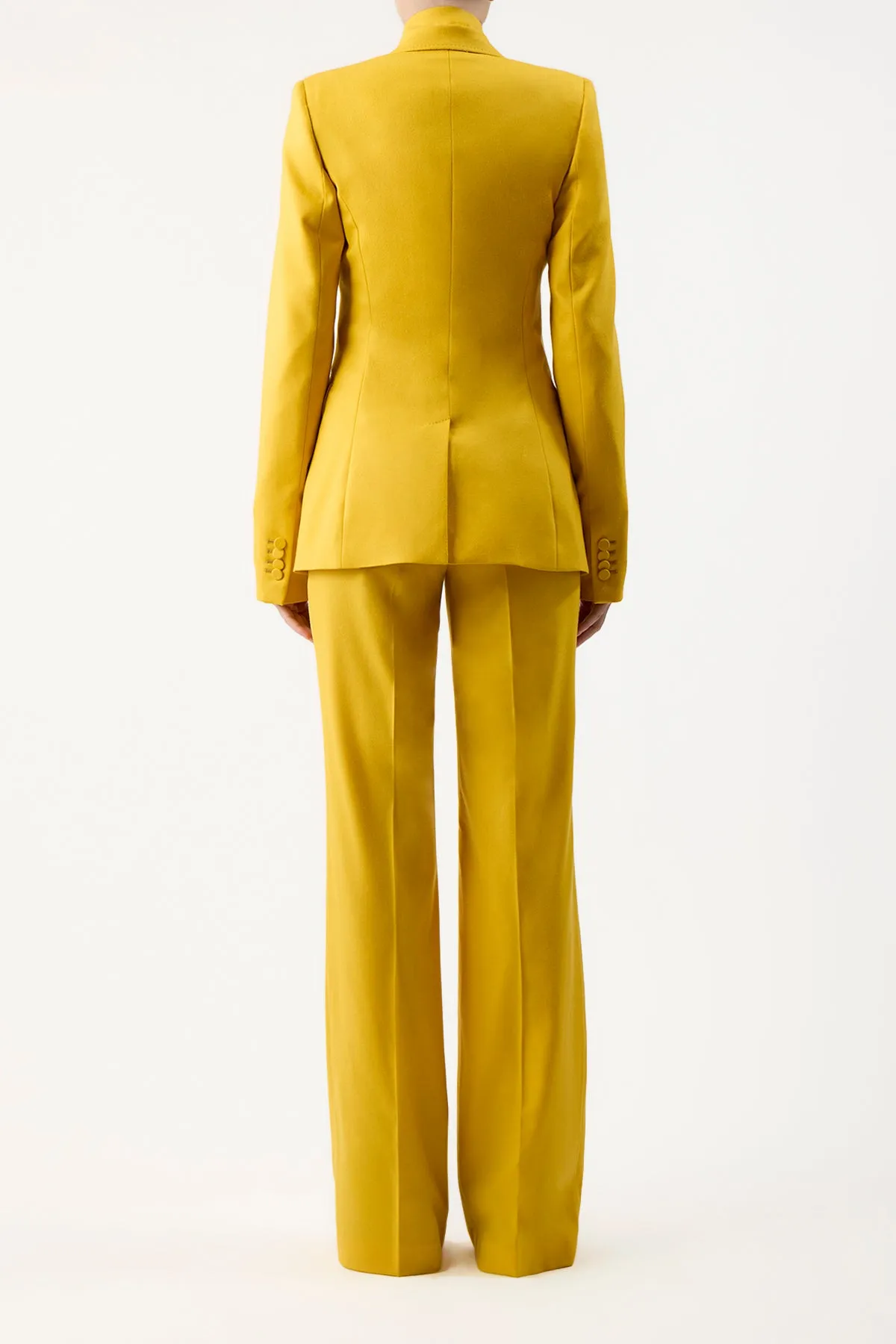 Stephanie Blazer in Golden Birch Superfine Wool sold by Gabriela Hearst product image thumbnail 4