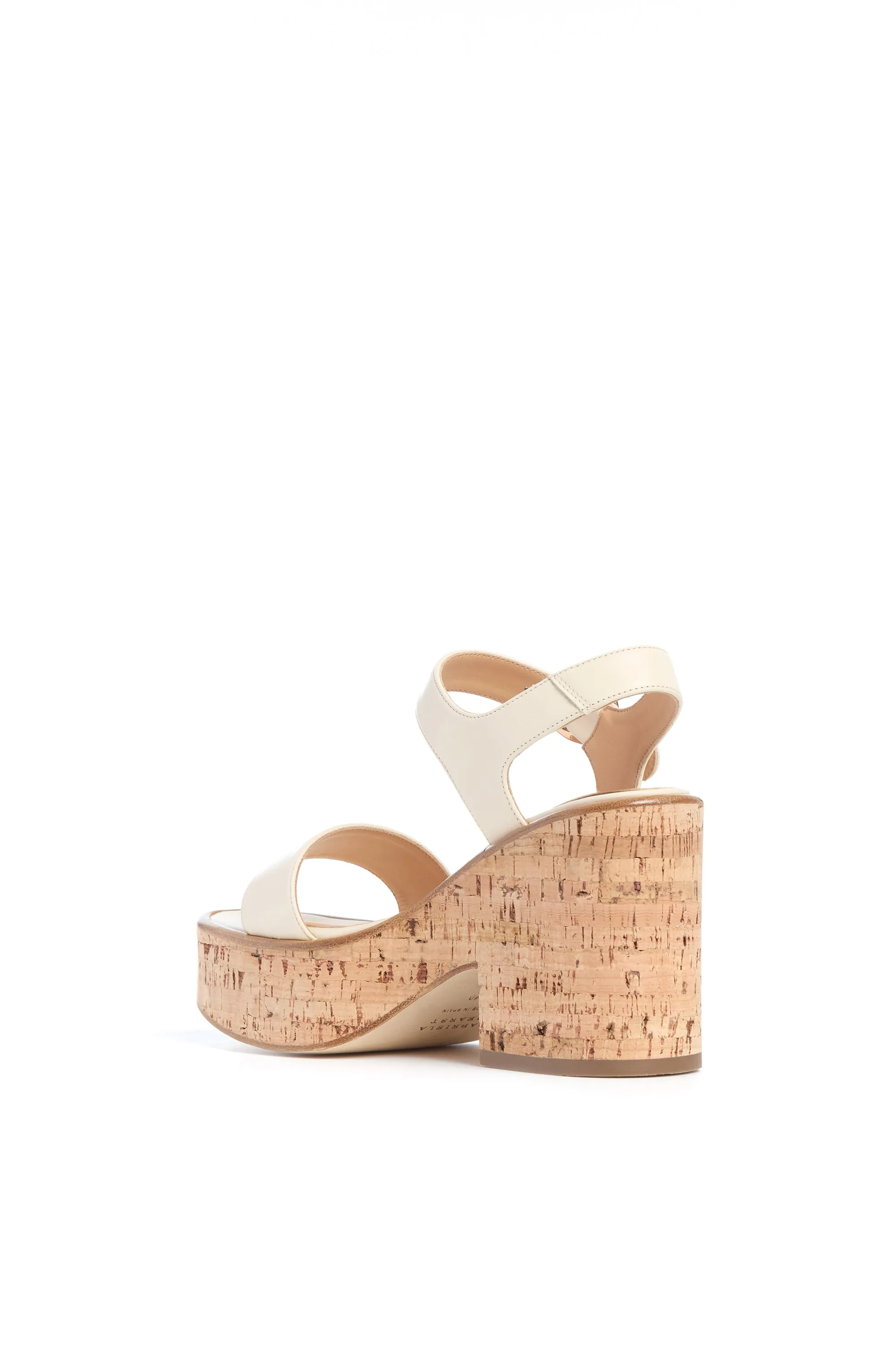 Sardis Platform Sandal in Cream Nappa Leather sold by Gabriela Hearst product image thumbnail 3