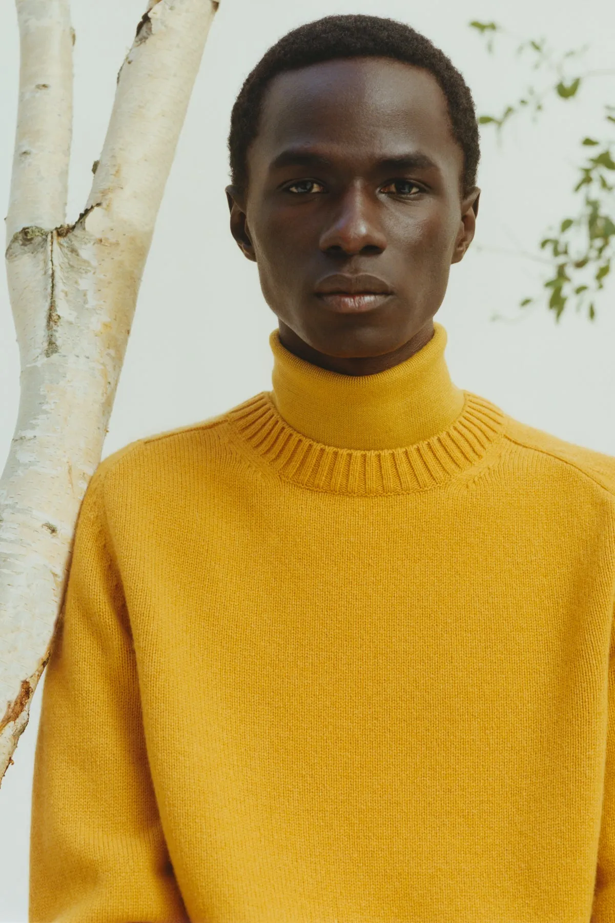 Daniel Knit Sweater in Golden Birch Cashmere sold by Gabriela Hearst product image thumbnail 2