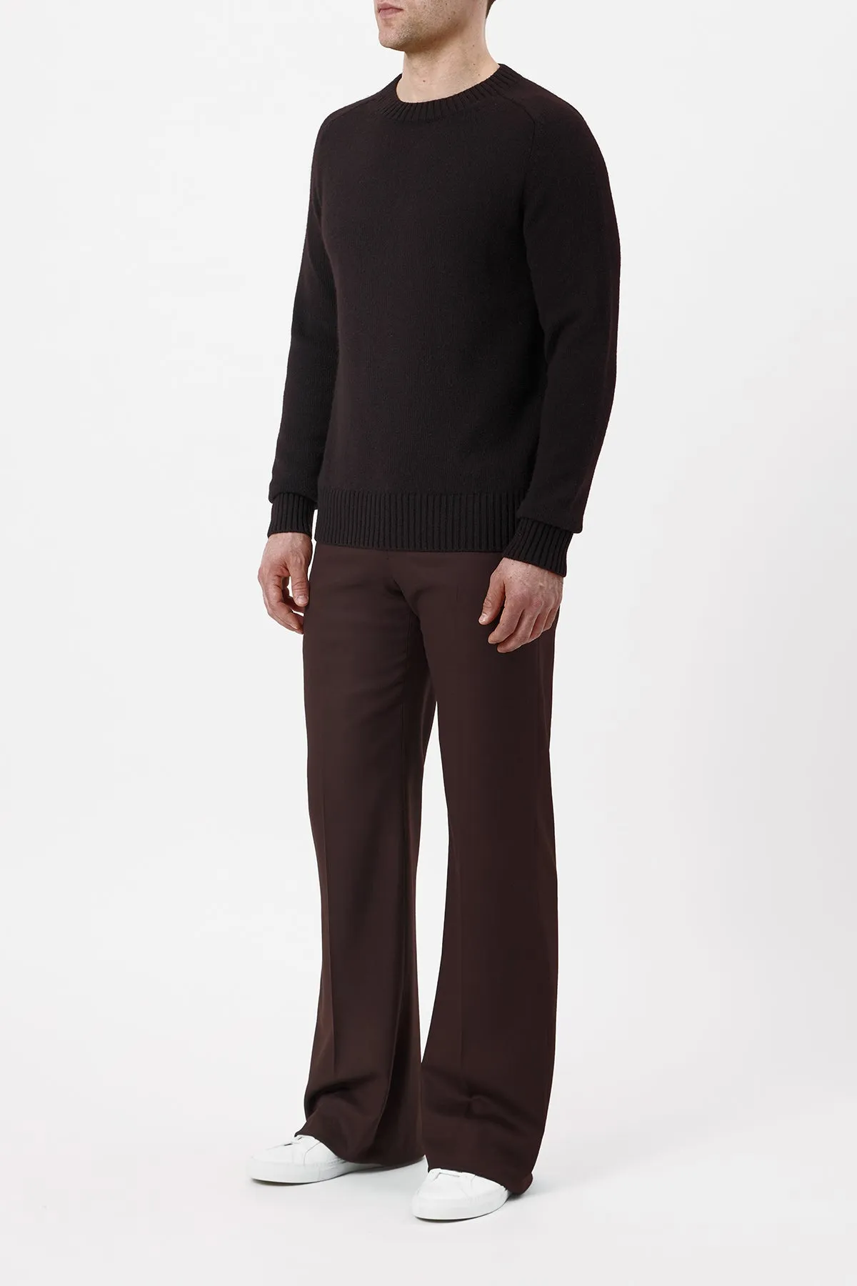 Daniel Knit Sweater in Chocolate Cashmere sold by Gabriela Hearst product image thumbnail 3