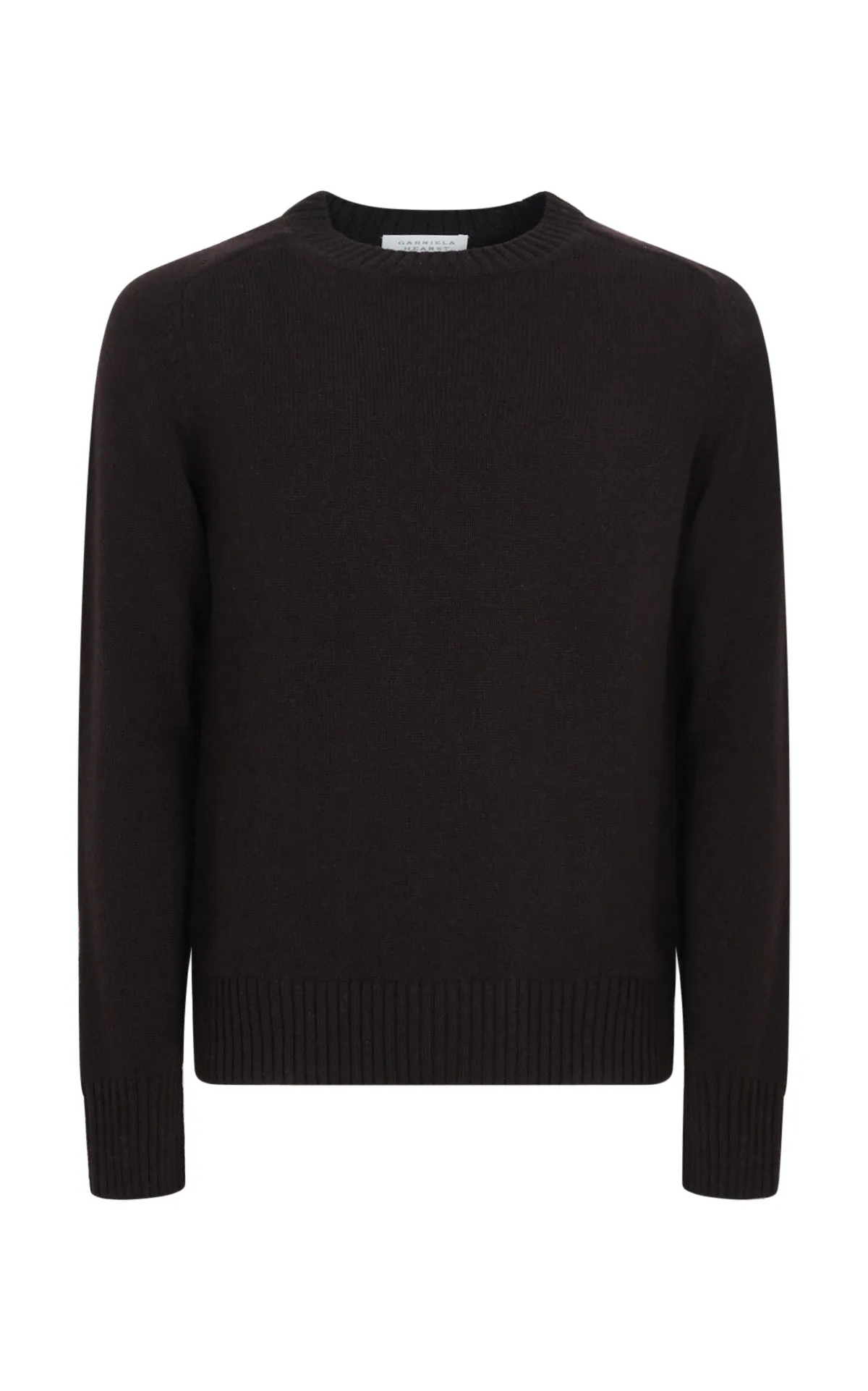 Daniel Knit Sweater in Chocolate Cashmere sold by Gabriela Hearst