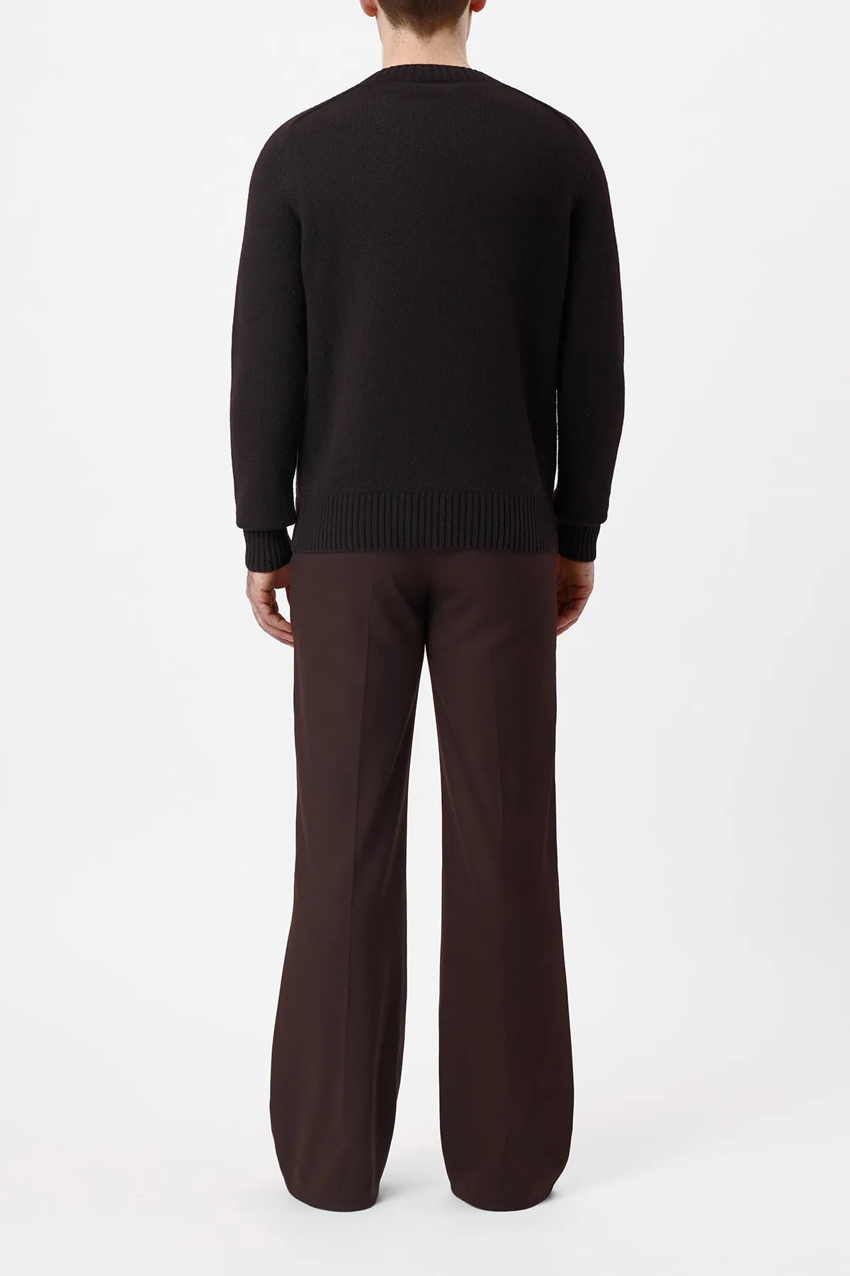 Daniel Knit Sweater in Chocolate Cashmere sold by Gabriela Hearst product image thumbnail 4