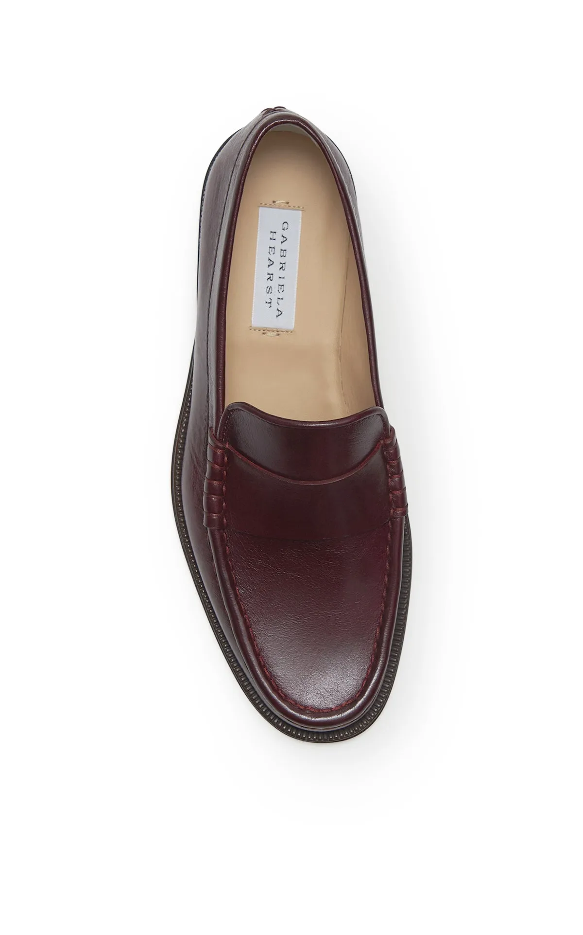 Seren Loafer in Bordeaux Nappa Leather sold by Gabriela Hearst product image thumbnail 4