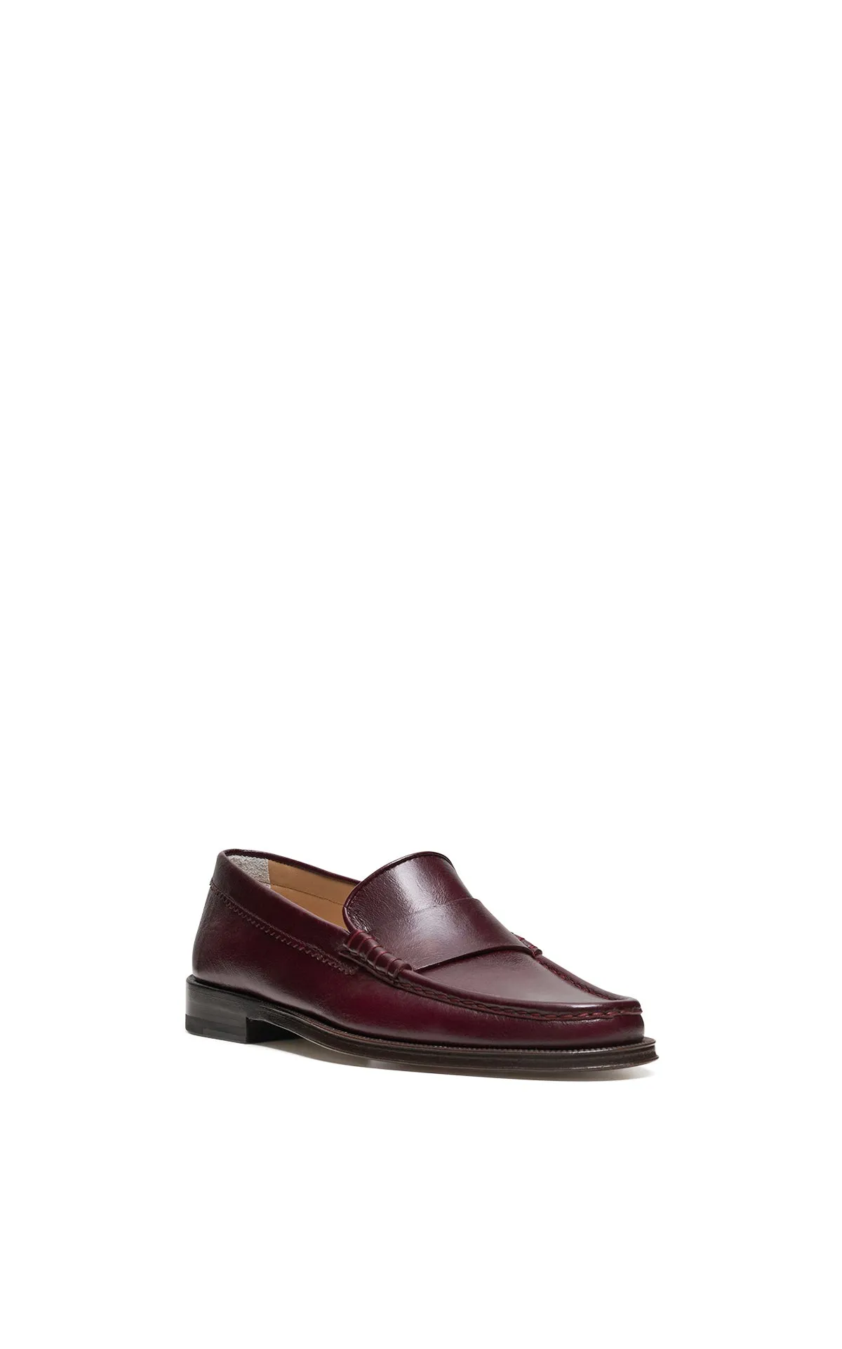 Seren Loafer in Bordeaux Nappa Leather sold by Gabriela Hearst product image thumbnail 2