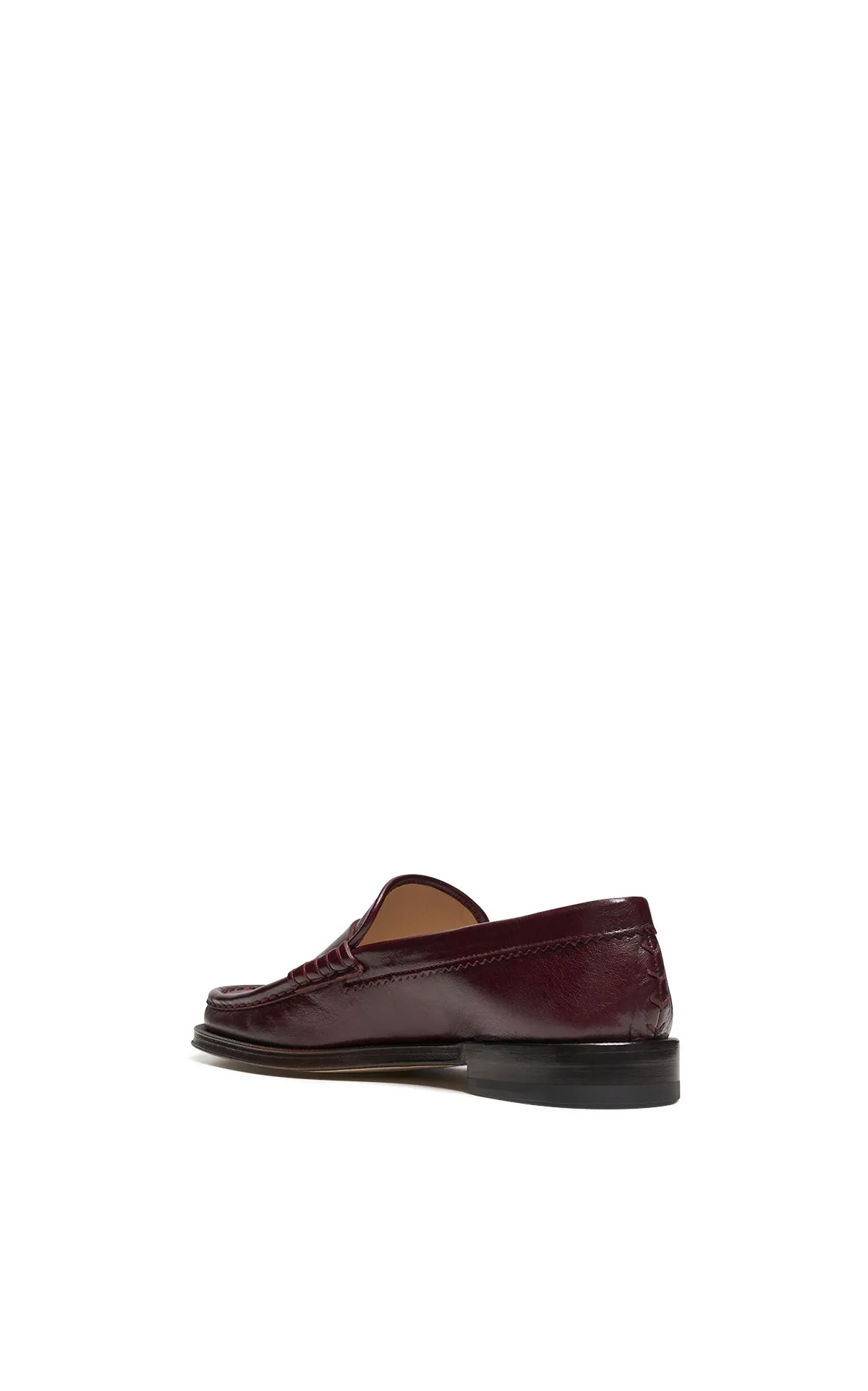 Seren Loafer in Bordeaux Nappa Leather sold by Gabriela Hearst product image thumbnail 3