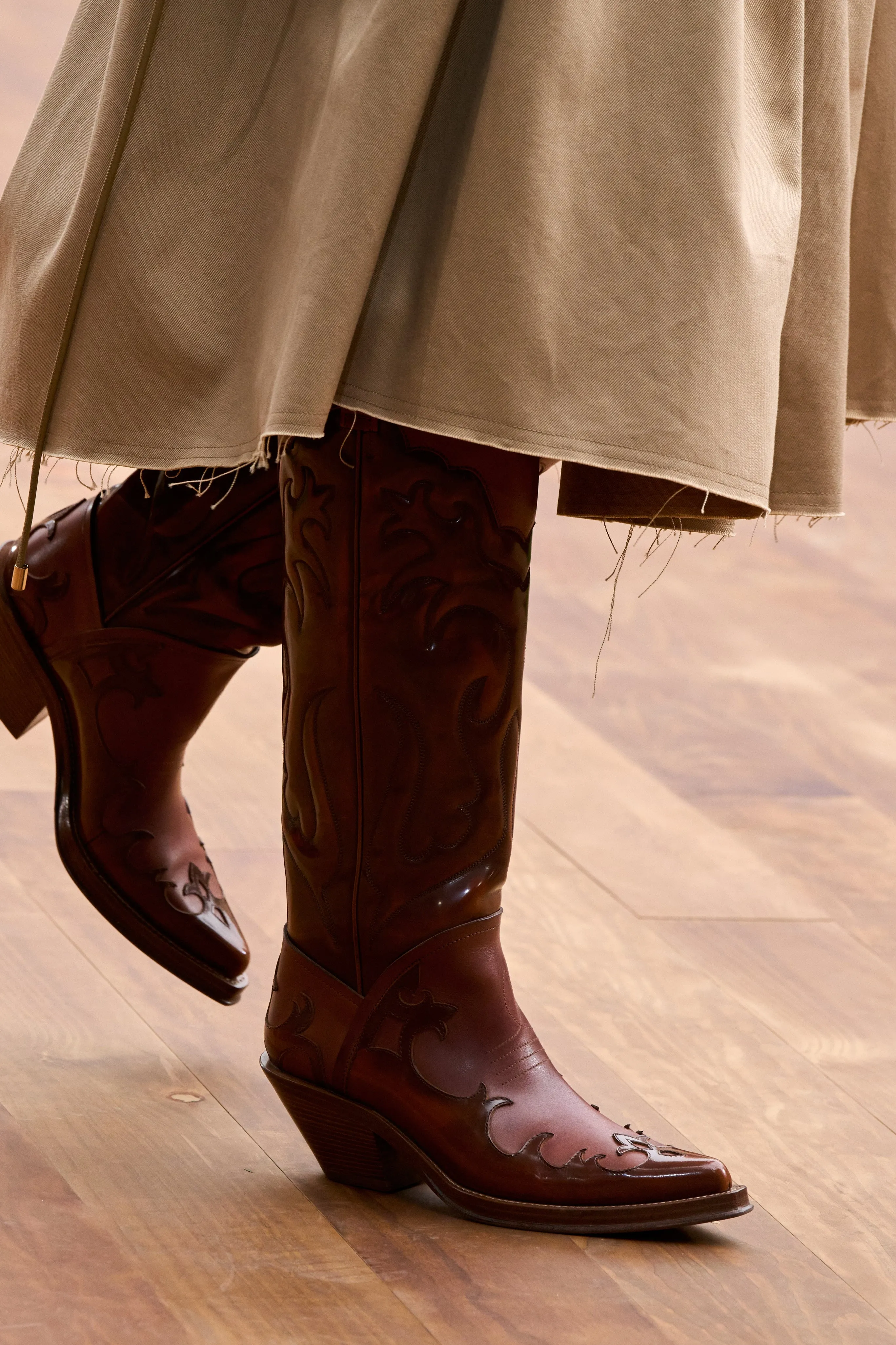 Capitana Cowboy Boot in Cognac Leather sold by Gabriela Hearst product image thumbnail 2