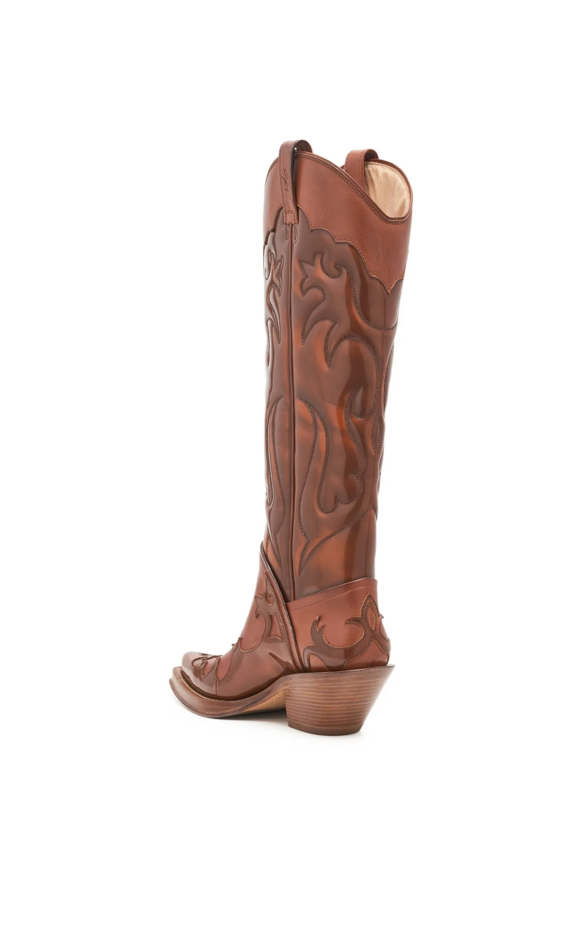 Capitana Cowboy Boot in Cognac Leather sold by Gabriela Hearst product image thumbnail 3
