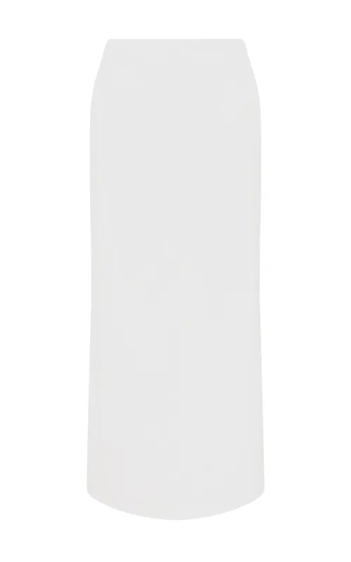 Manuela Midi Skirt in Ivory Soft Leather sold by Gabriela Hearst