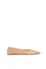 Fleur Ballerina Flat Shoe in Nude Nappa Leather sold by Gabriela Hearst